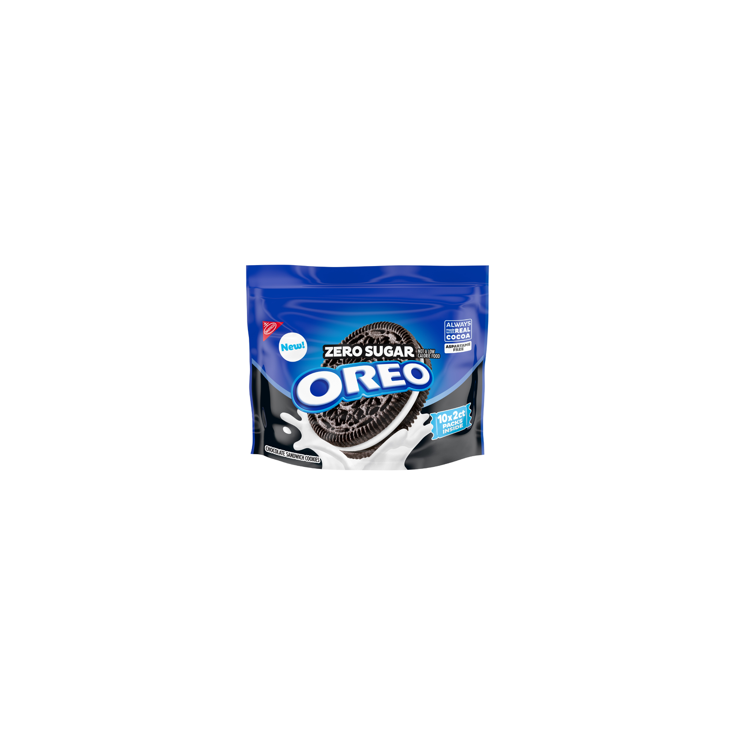 Oreo Zero Sugar Chocolate Sandwich Cookies Snack Packs - 8 Ounce Image 1 of 3
