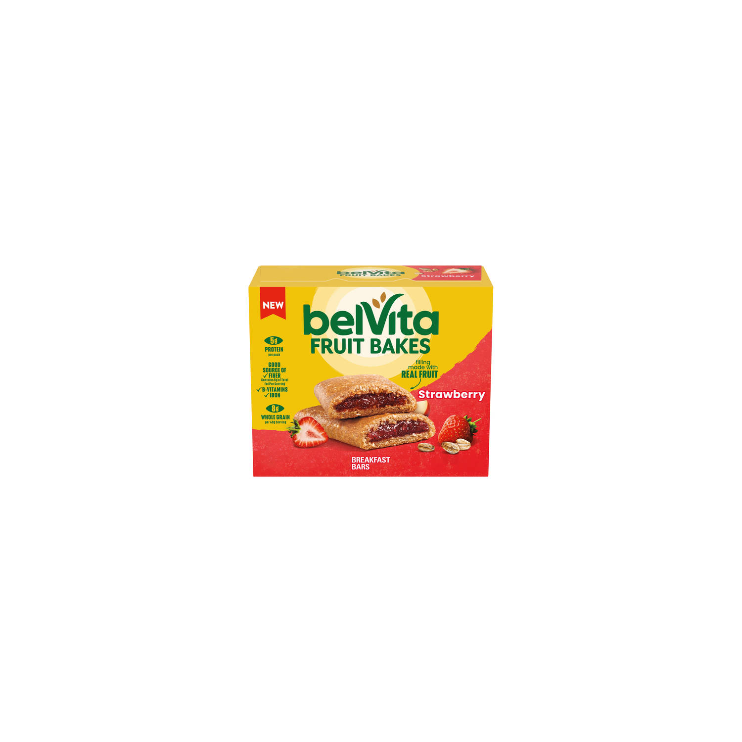 belVita Fruit Bakes Strawberry Soft Baked Breakfast Bars - 7.05 Ounce Image 1 of 3