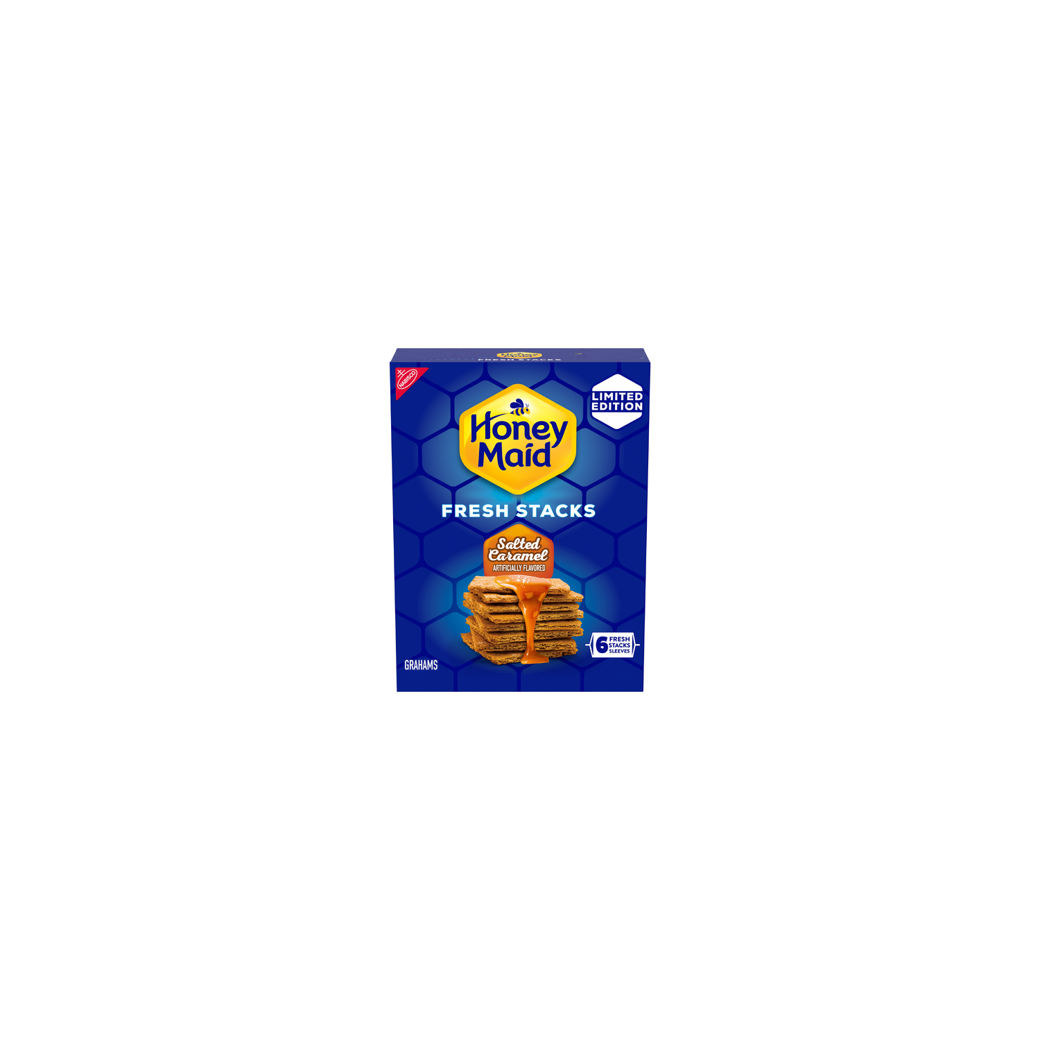 Honey Maid Salted Caramel Graham Crackers, Travel Snacks, Multi Snack Packs - 12.2 Ounce Image 1 of 3