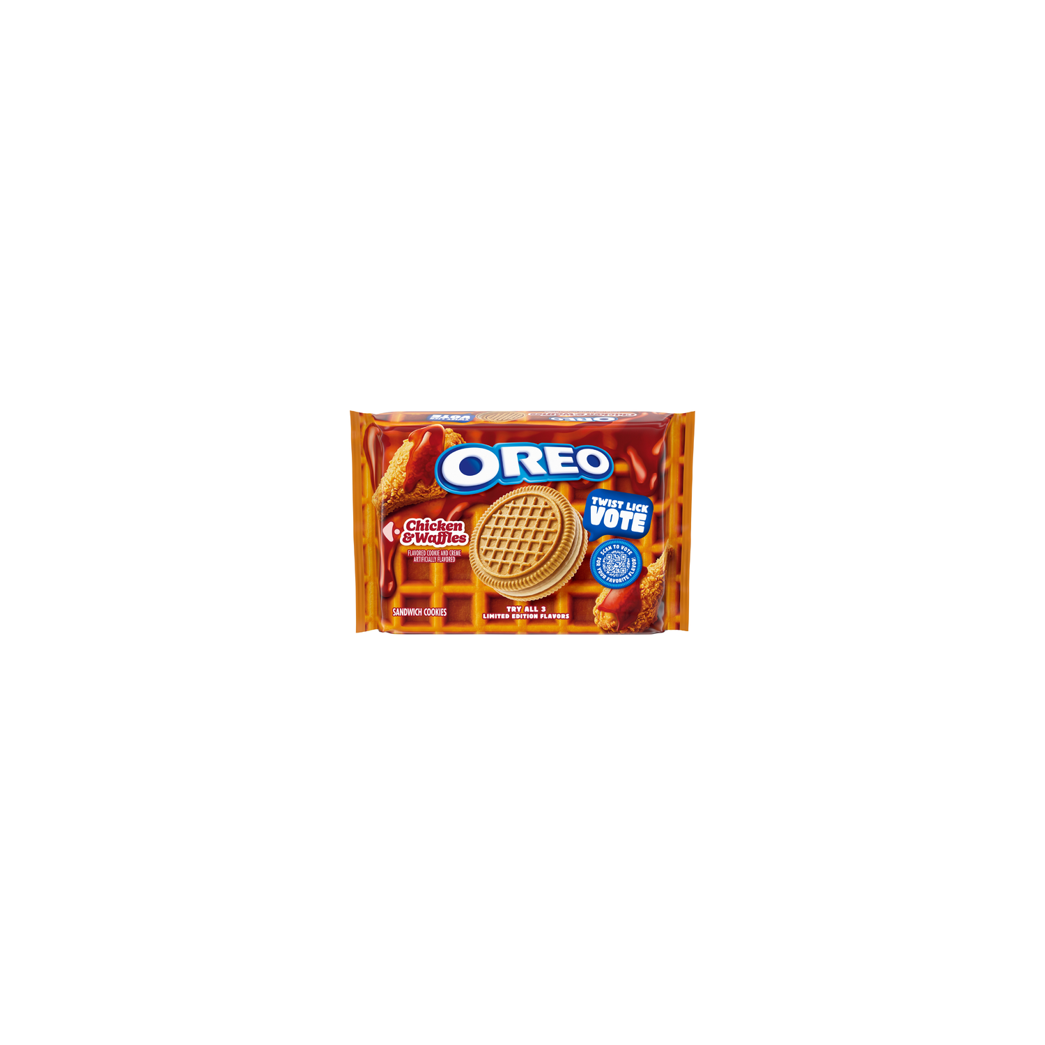 Oreo Chicken And Waffles Sandwich Cookies, Limited Edition - 10.68 Ounce Image 1 of 2