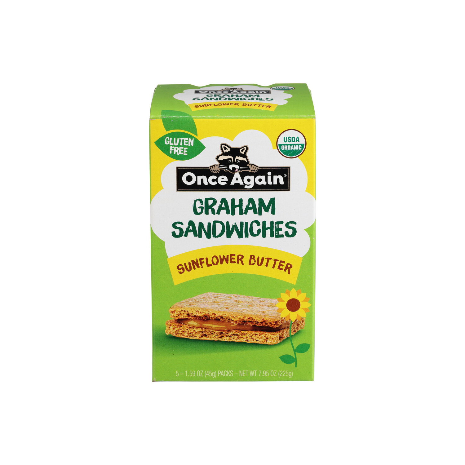 Once Again Organic Sunflower Butter Graham Sandwich - 1.59 Ounce - 5 Count Image 1 of 3