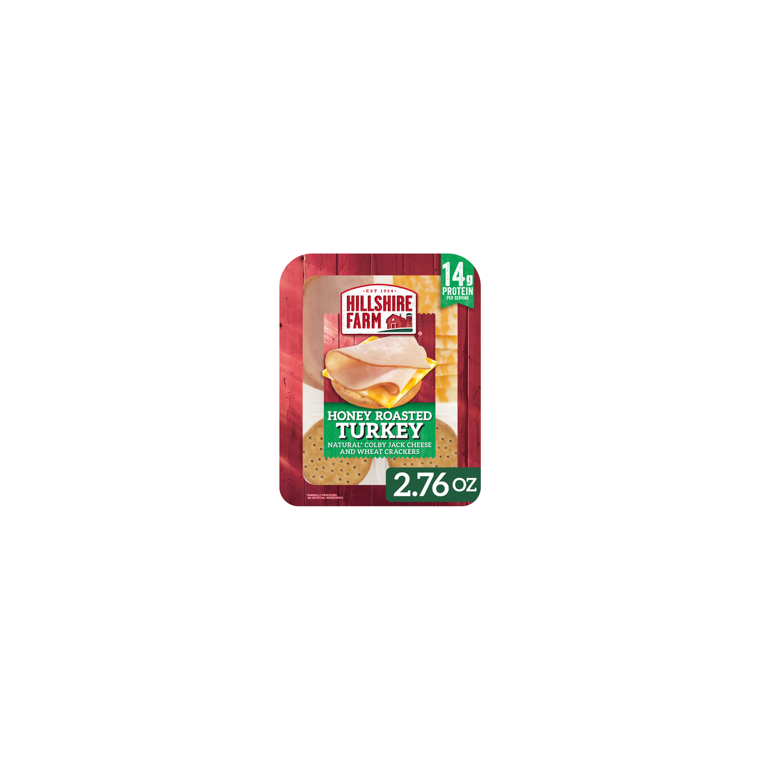 Hillshire Farm Protein Snack Pack, Honey Roasted Turkey & Colby Jack - 2.76 Ounce Image 1 of 4