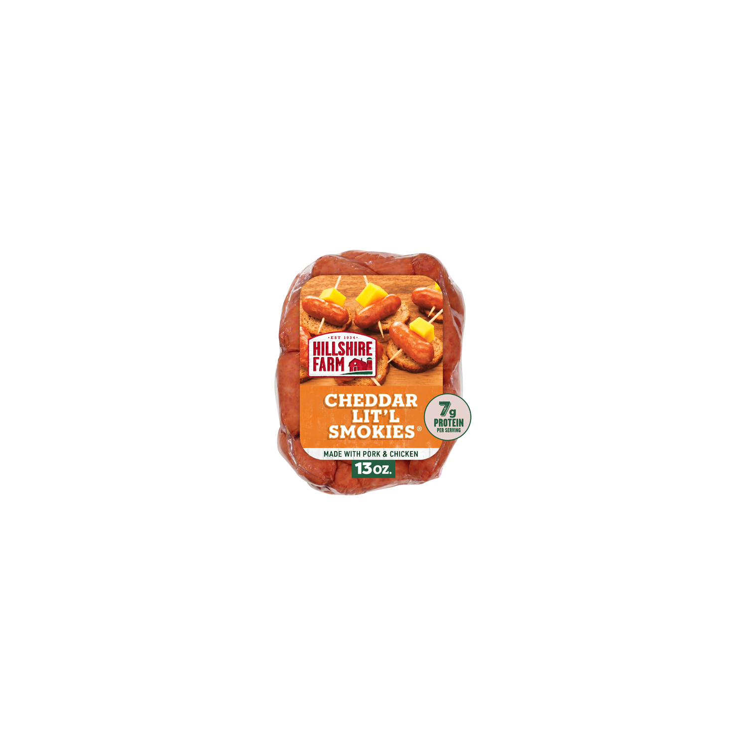 Hillshire Farm Cheddar Lit'l Smokies Smoked Sausage - 13 Ounce Image 1 of 3