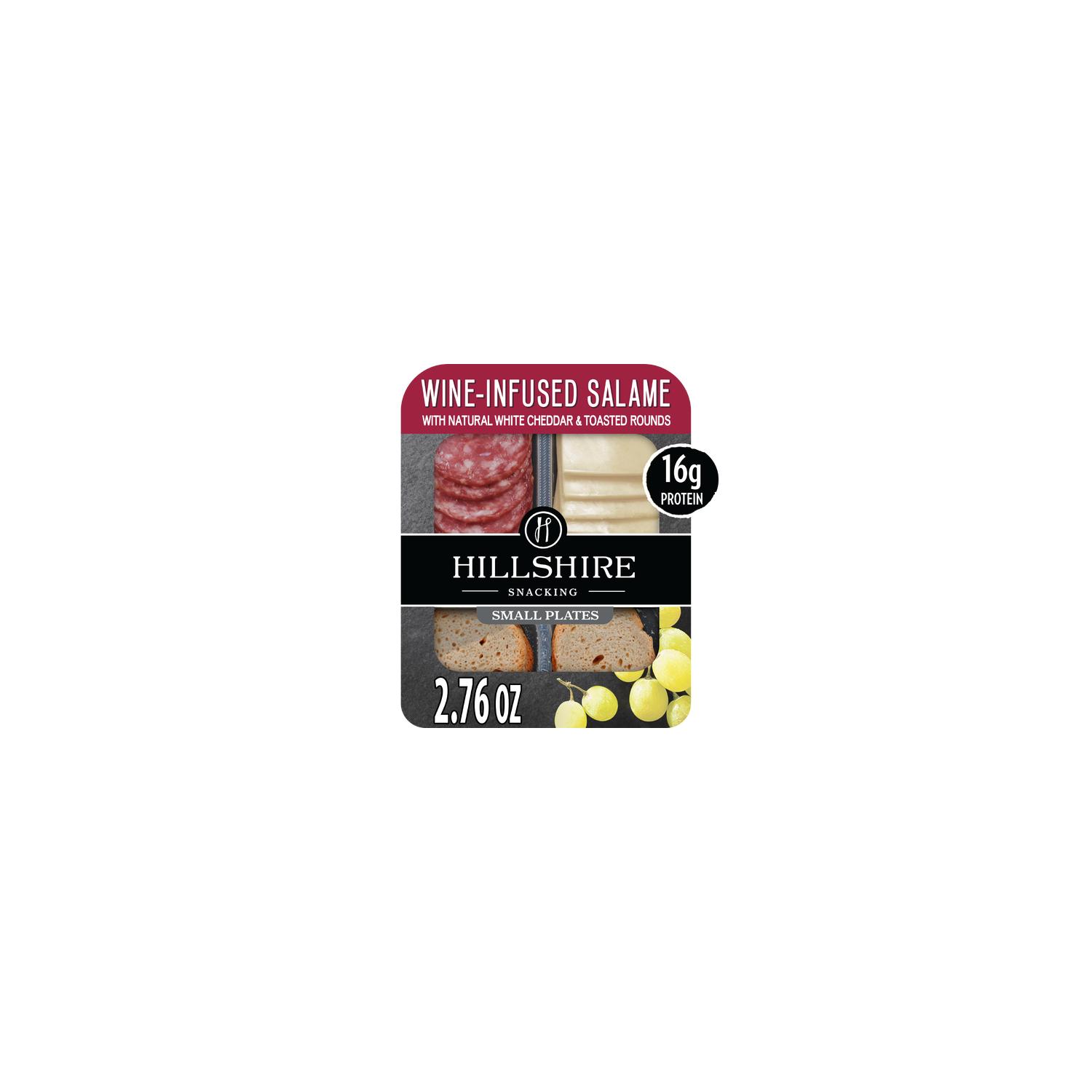 Hillshire Protein Small Plates, Wine-Infused Salami With White Cheddar Cheese - 2.76 Ounce Image 1 of 4