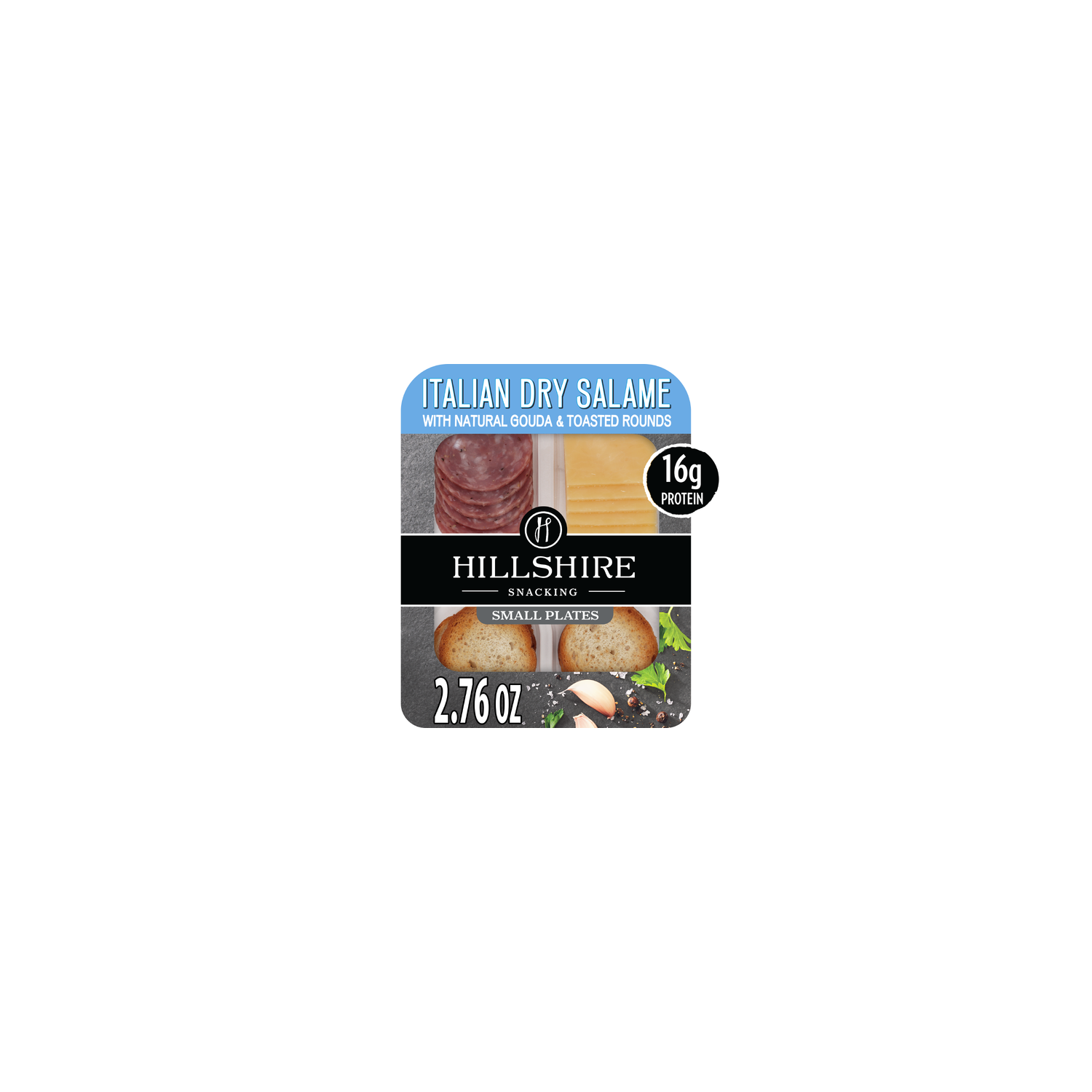 Hillshire Protein Small Plates Italian Dry Salami Deli Lunch Meat & Gouda Cheese - 2.76 Ounce Image 1 of 4