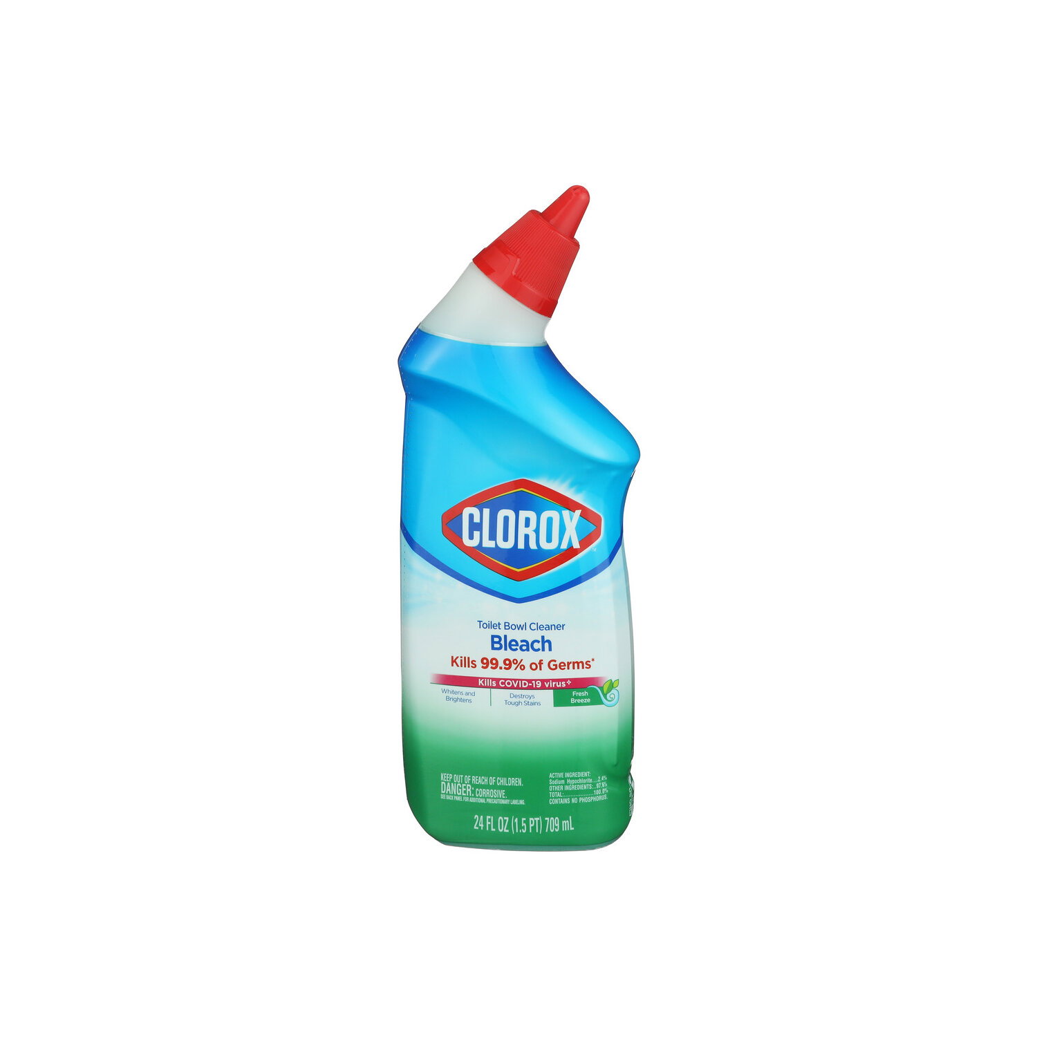 Clorox Fresh Breeze Bleach Toilet Bowl Cleaner - 24 Fluid Ounce Image 1 of 3
