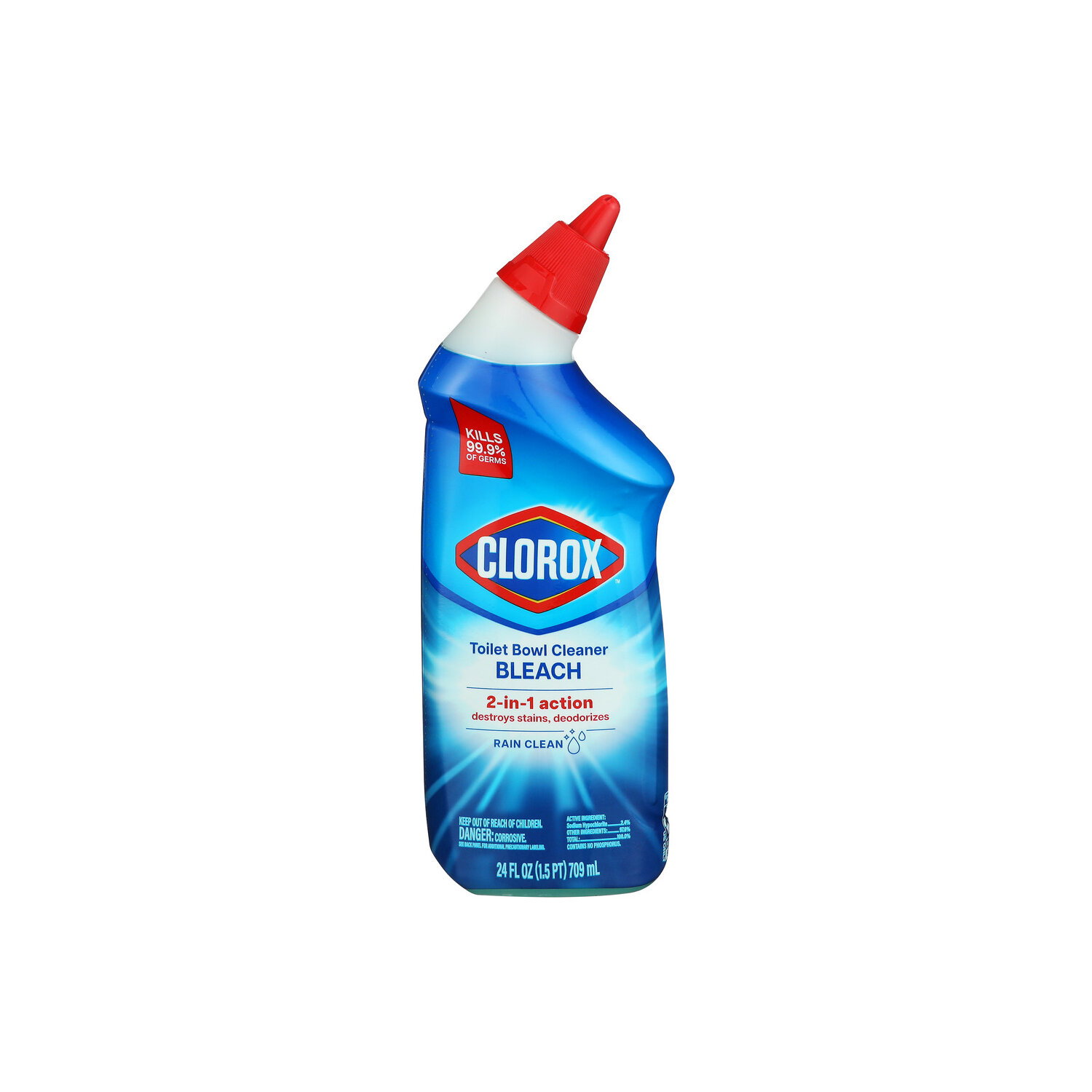 Clorox Rain Clean Bleach Toilet Bowl Cleaner - 24 Fluid Ounce Image 1 of 3