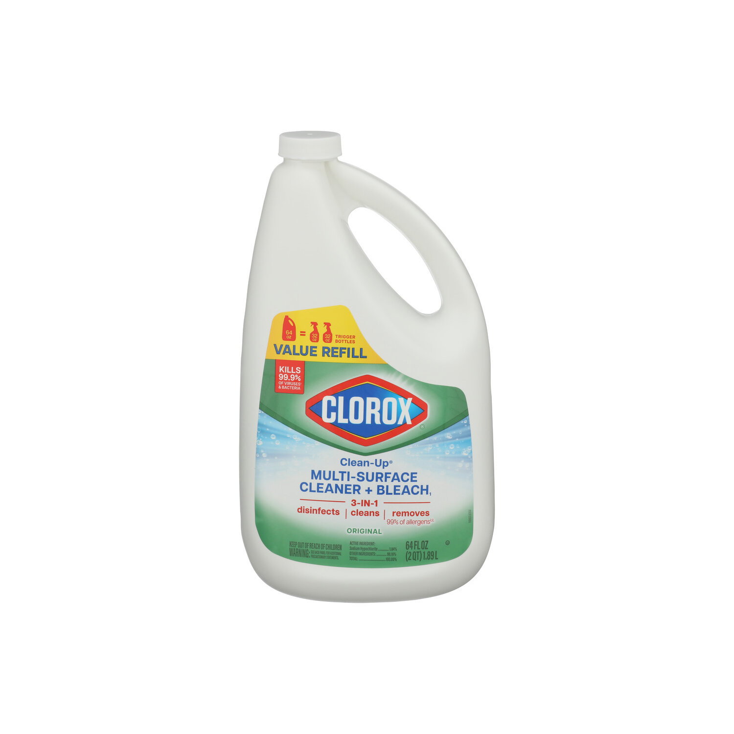 Clorox Original Clean-Up Cleaner + Bleach - 64 Fluid Ounce Image 1 of 3
