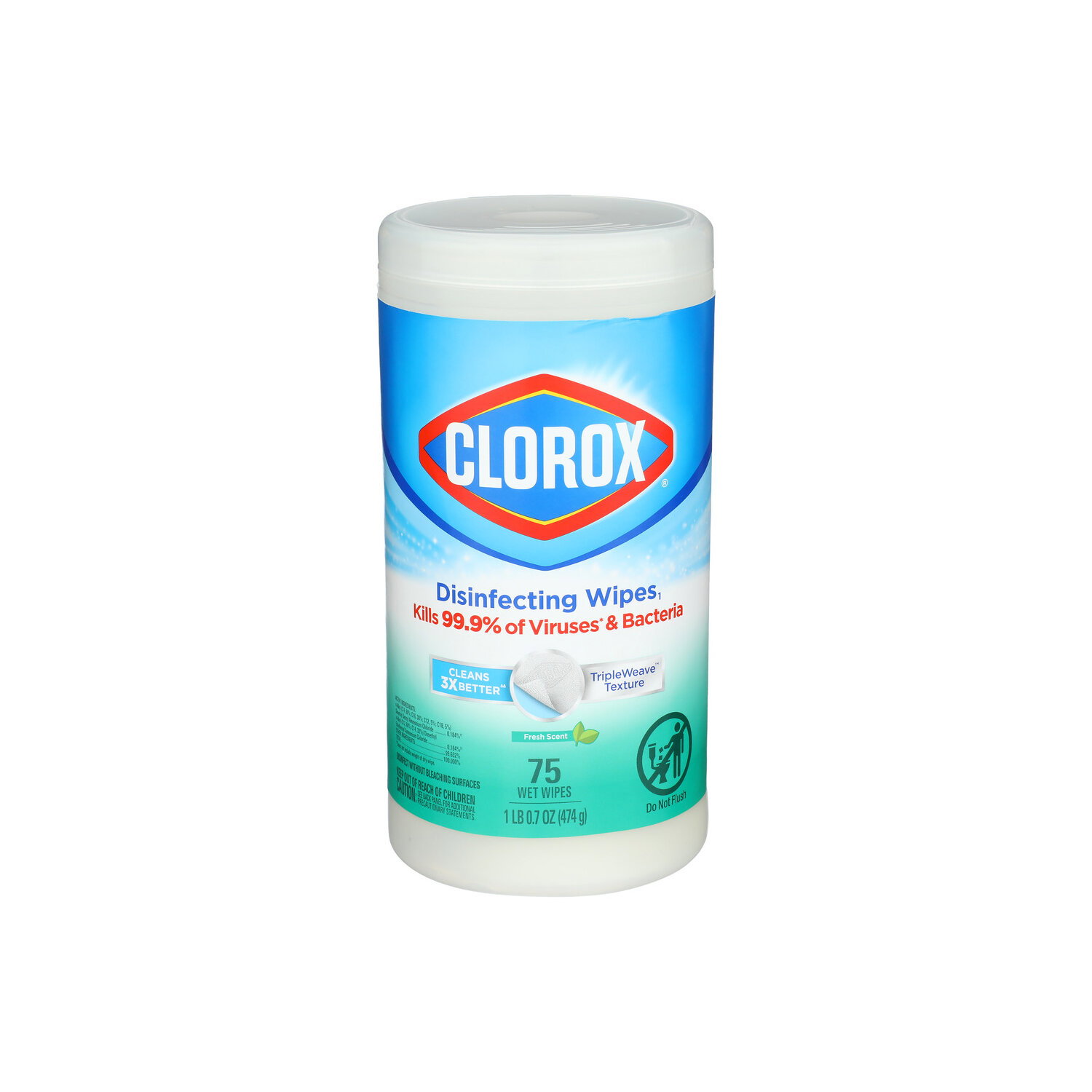 Clorox Fresh Scent Disinfecting Wipes - 0.243 Ounce - 75 Count Image 1 of 3
