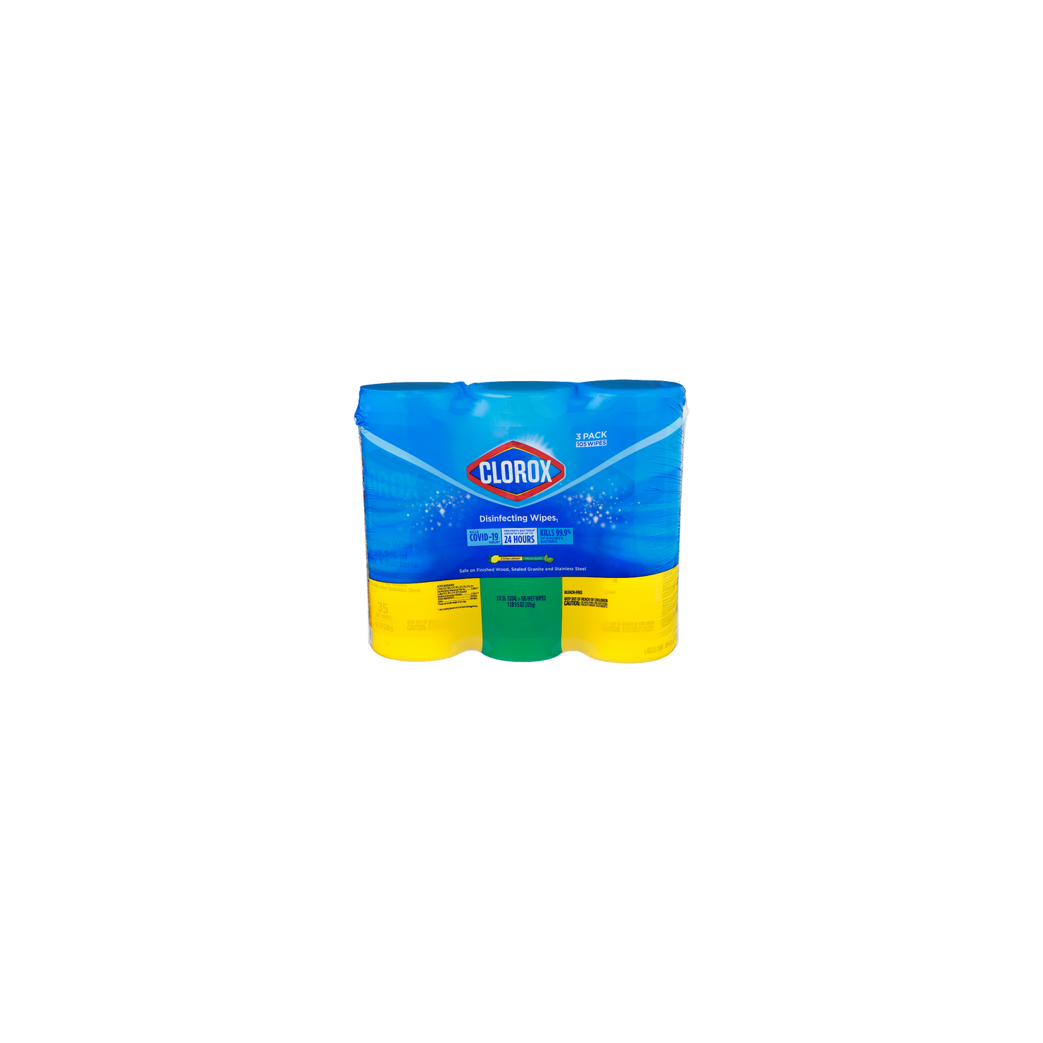Clorox 2 Crisp Lemon 1 Fresh Scent Disinfecting Wipes - 8.5 Ounce - 3 Count Image 1 of 3