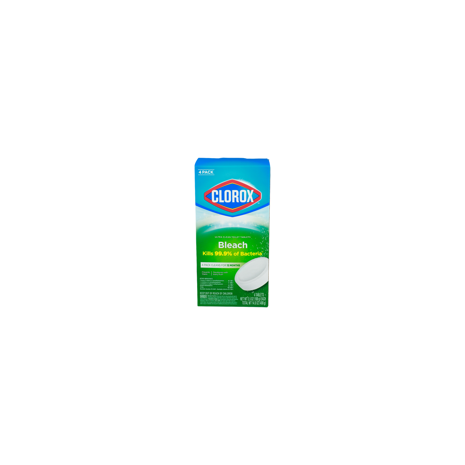 Clorox Bleach Ultra Clean Toilet Tablets - 3.5 Ounce - 4 Count Image 1 of 3