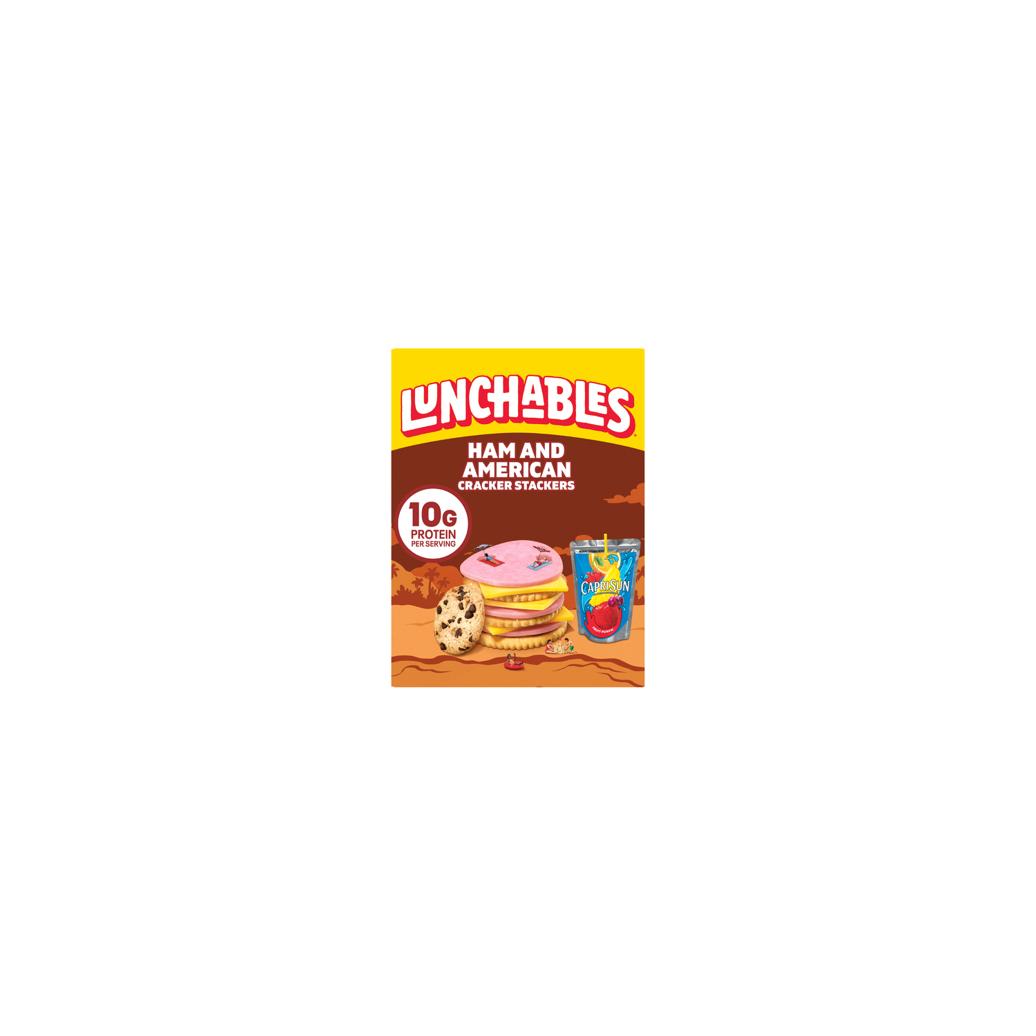 Lunchables Lunch Combinations Ham & American Cracker Stackers - 3.1 Ounce Image 1 of 5