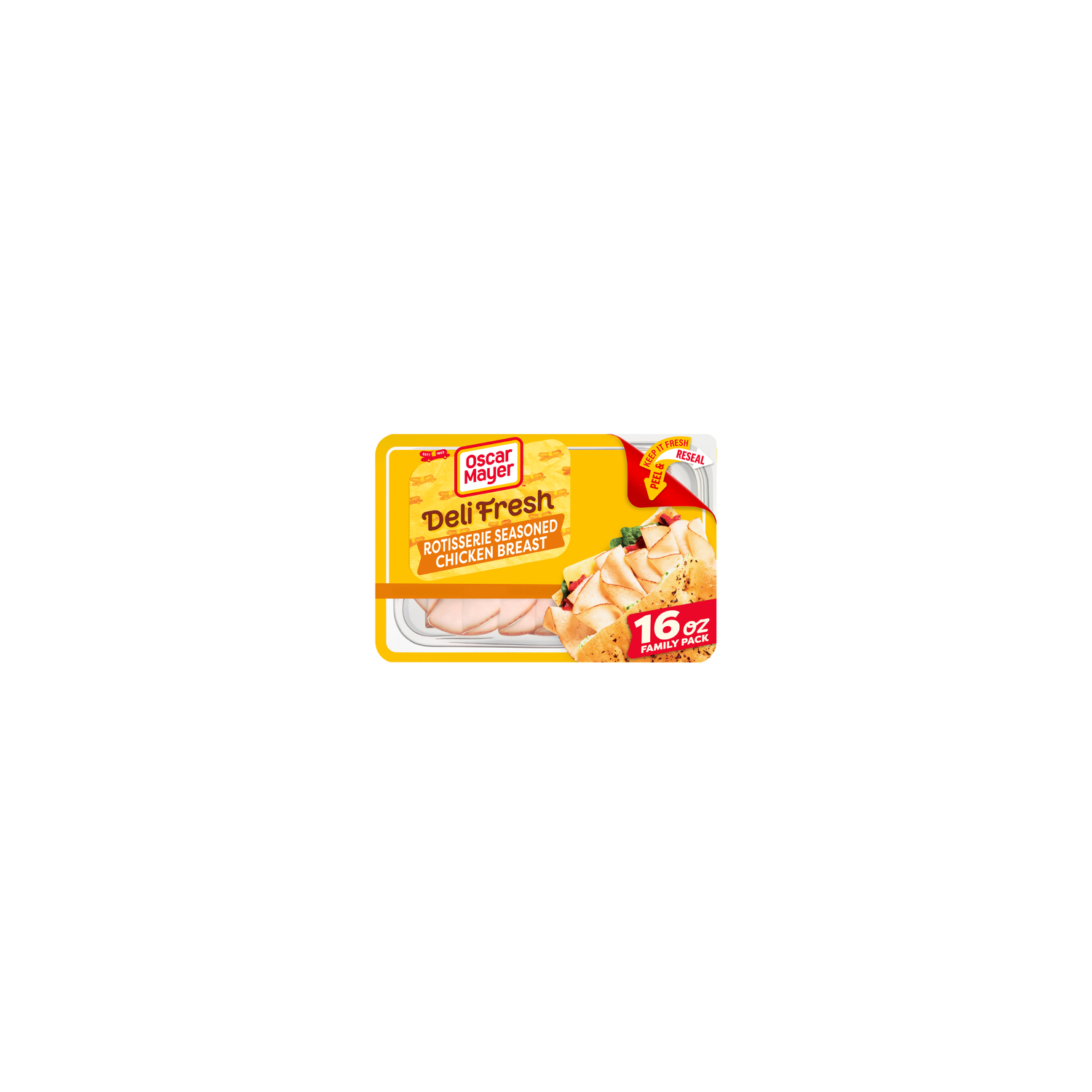 Oscar Mayer Rotisserie Seasoned Deli Fresh Chicken Breast - 16 Ounce Image 1 of 4