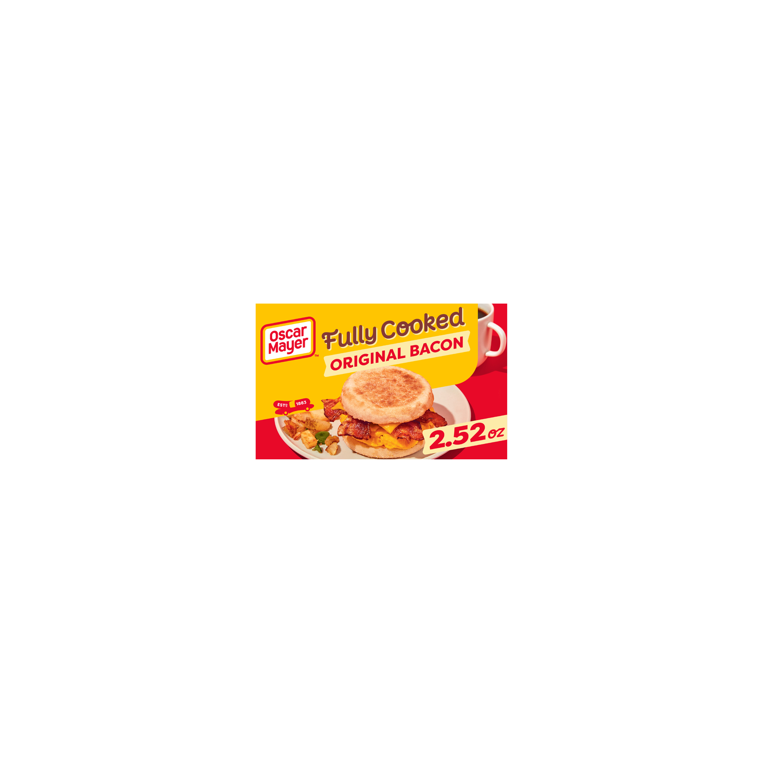 Oscar Mayer Fully Cooked Original Bacon - 2.52 Ounce Image 1 of 4