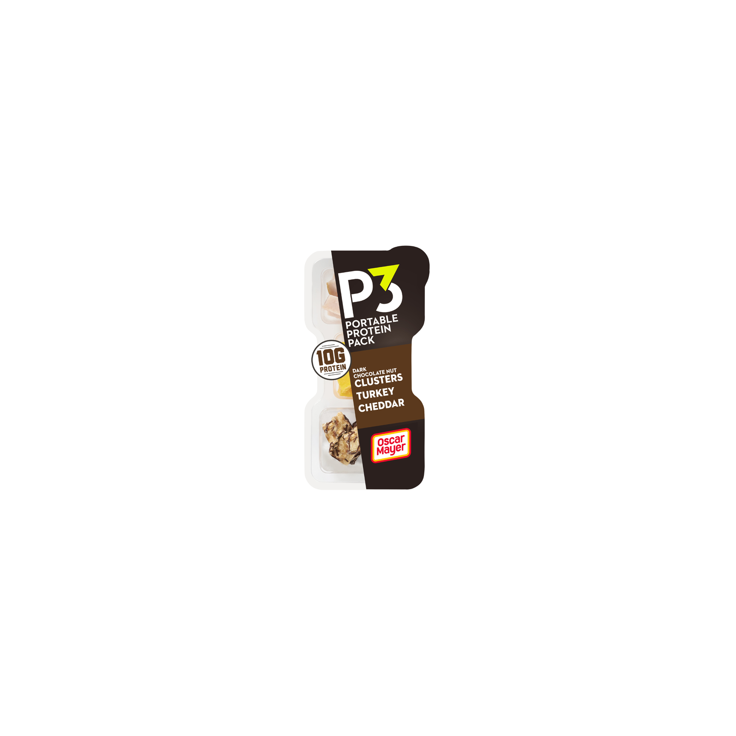 Oscar Mayer Turkey Dark Chocolate Nut Clusters Cheddar P3 Portable Protein Pack - 2 Ounce Image 1 of 4