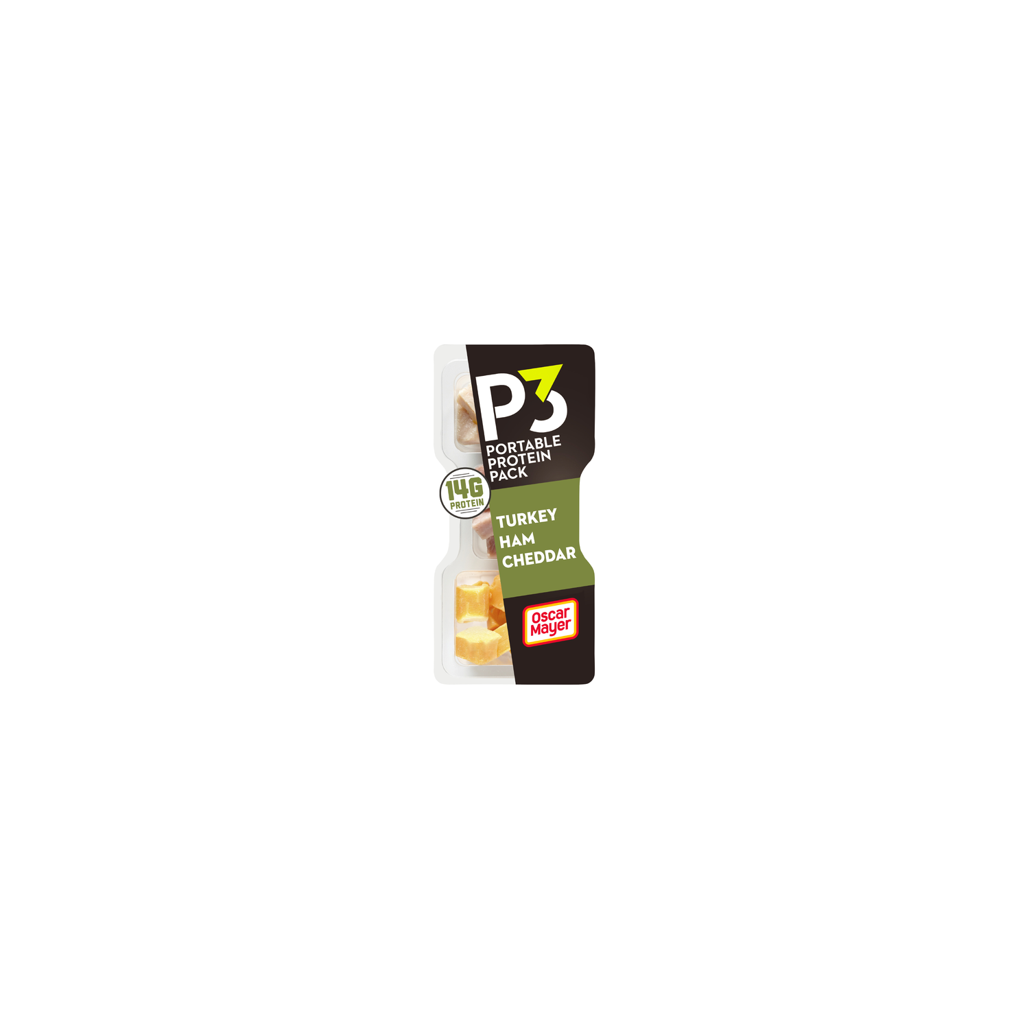 Oscar Mayer Turkey Ham Cheddar P3 Portable Protein Pack - 2.3 Ounce Image 1 of 4