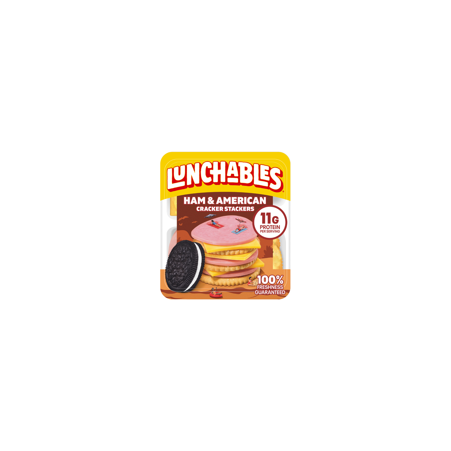 Lunchables Ham & American Cracker Stackers Lunch Combinations - 3.4 Ounce Image 1 of 4