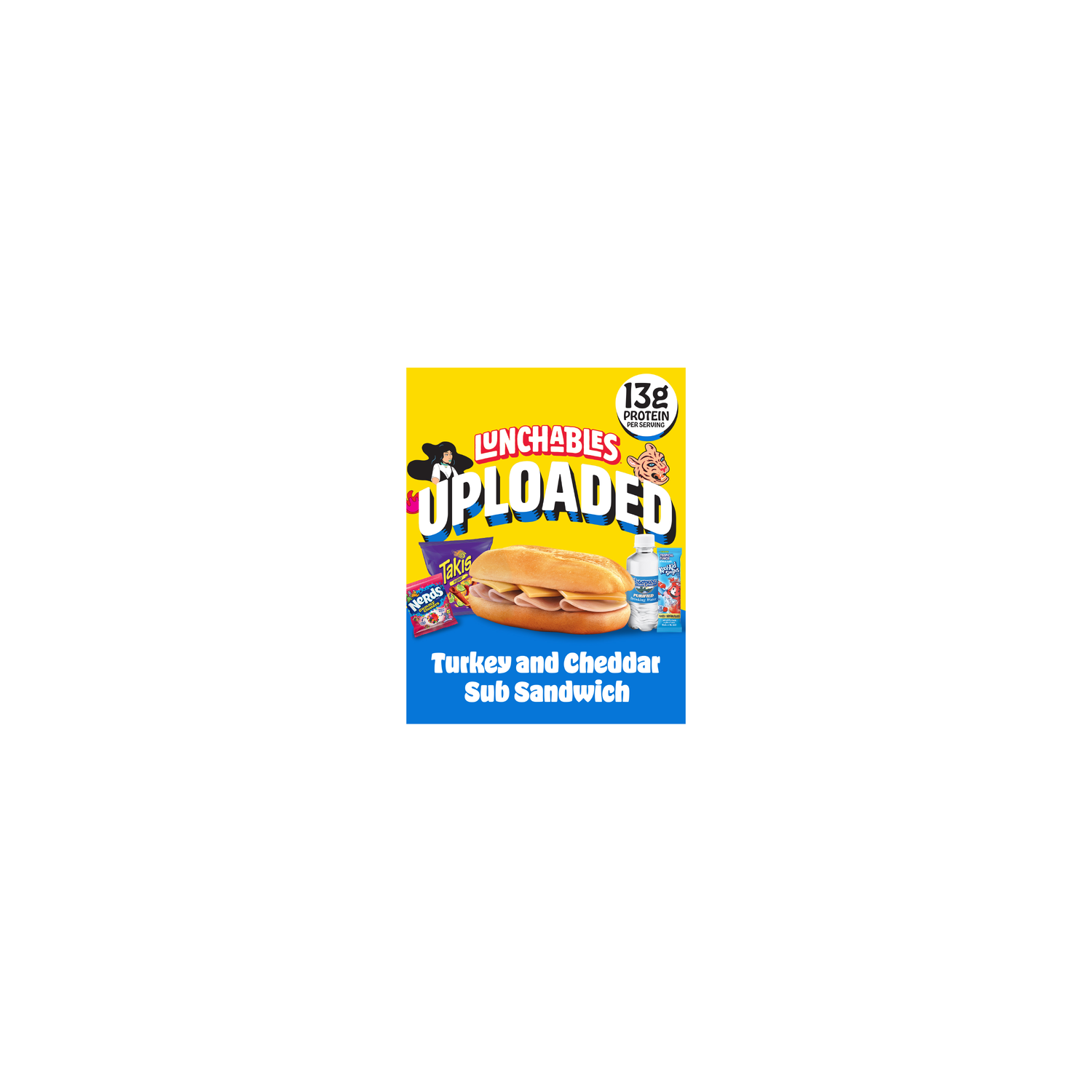 Lunchables Uploaded Turkey And Cheddar Sub Sandwich Snack Kit, Box - 16.1 Ounce Image 1 of 4