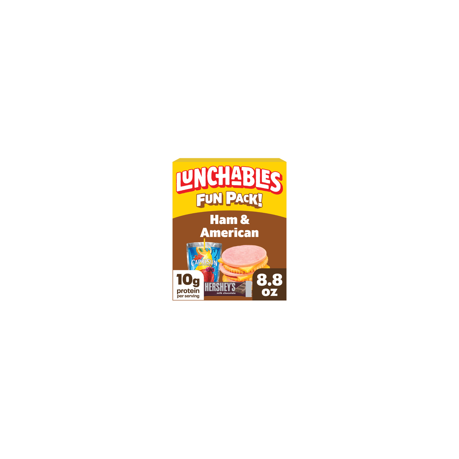 Lunchables Ham & American With Capri Sun & Hershey's Milk Chocolate Bar Fun Pack - 8.8 Ounce Image 1 of 4