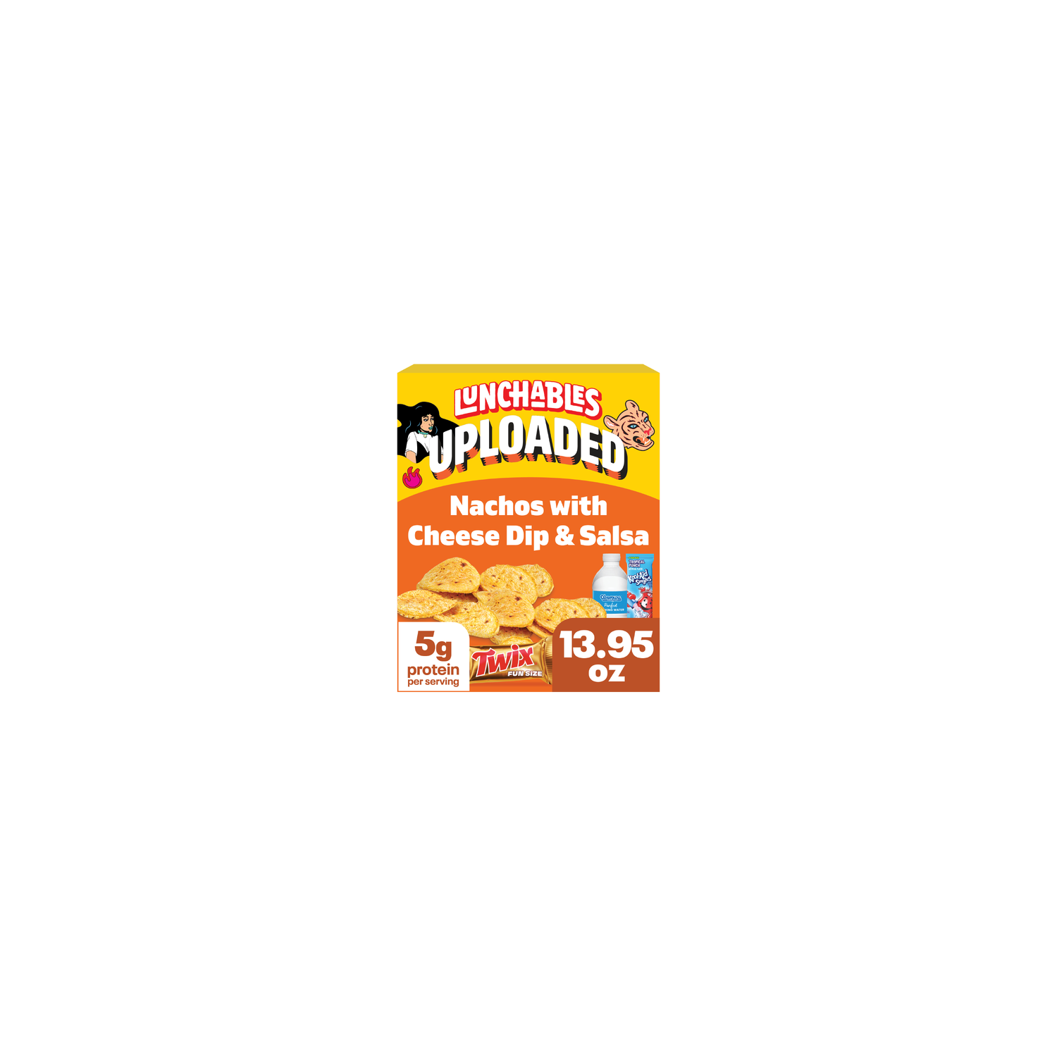 Lunchables Uploaded Nachos Grande With Cheese Dip And Salsa Snack Kit - 13.95 Ounce Image 1 of 4
