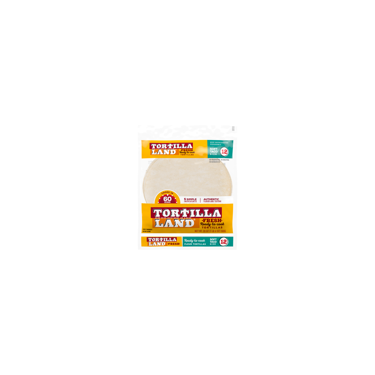 TORTILLA LAND Flour Tortillas - 20 Ounce Image 1 of 3