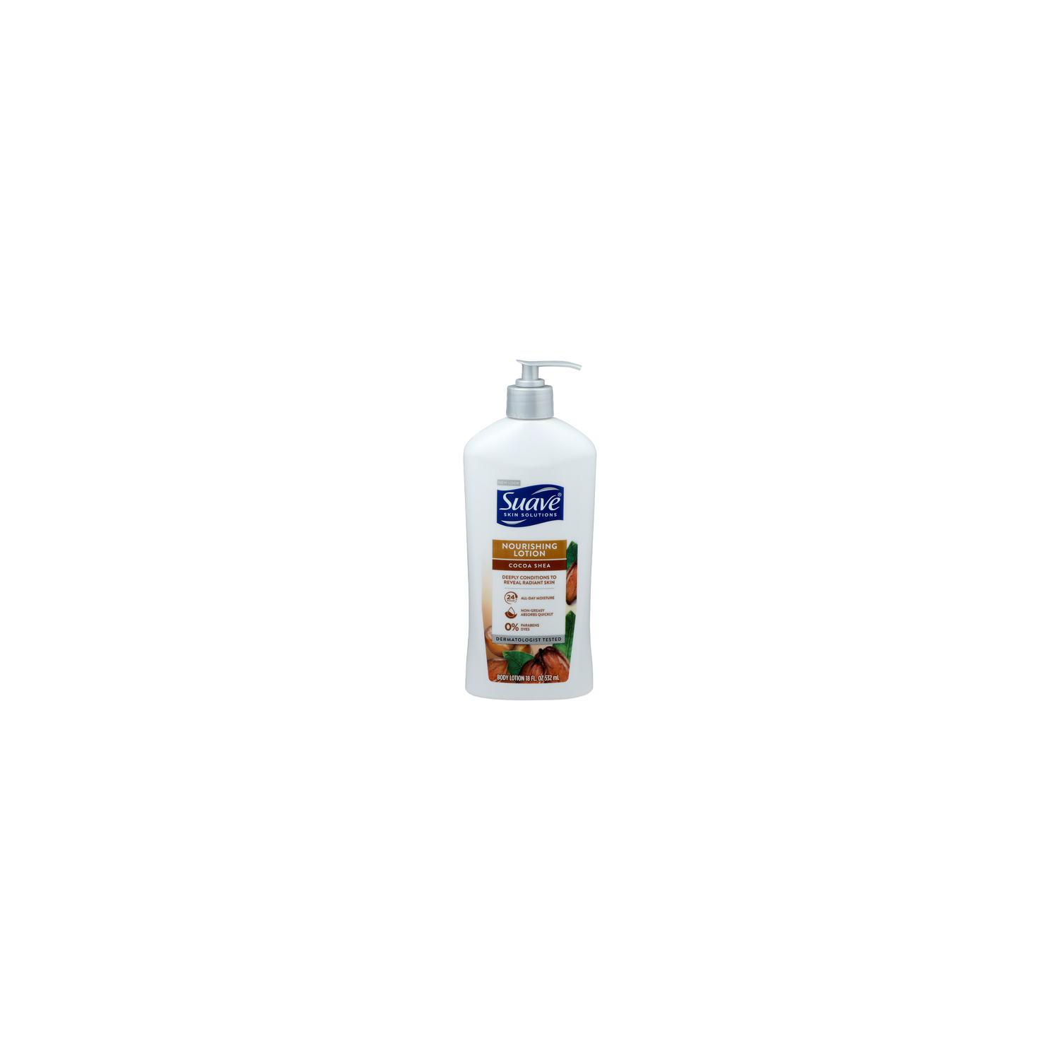 Suave Skin Solutions Cocoa Shea Nourishing Lotion Body - 18 Fluid Ounce Image 1 of 3