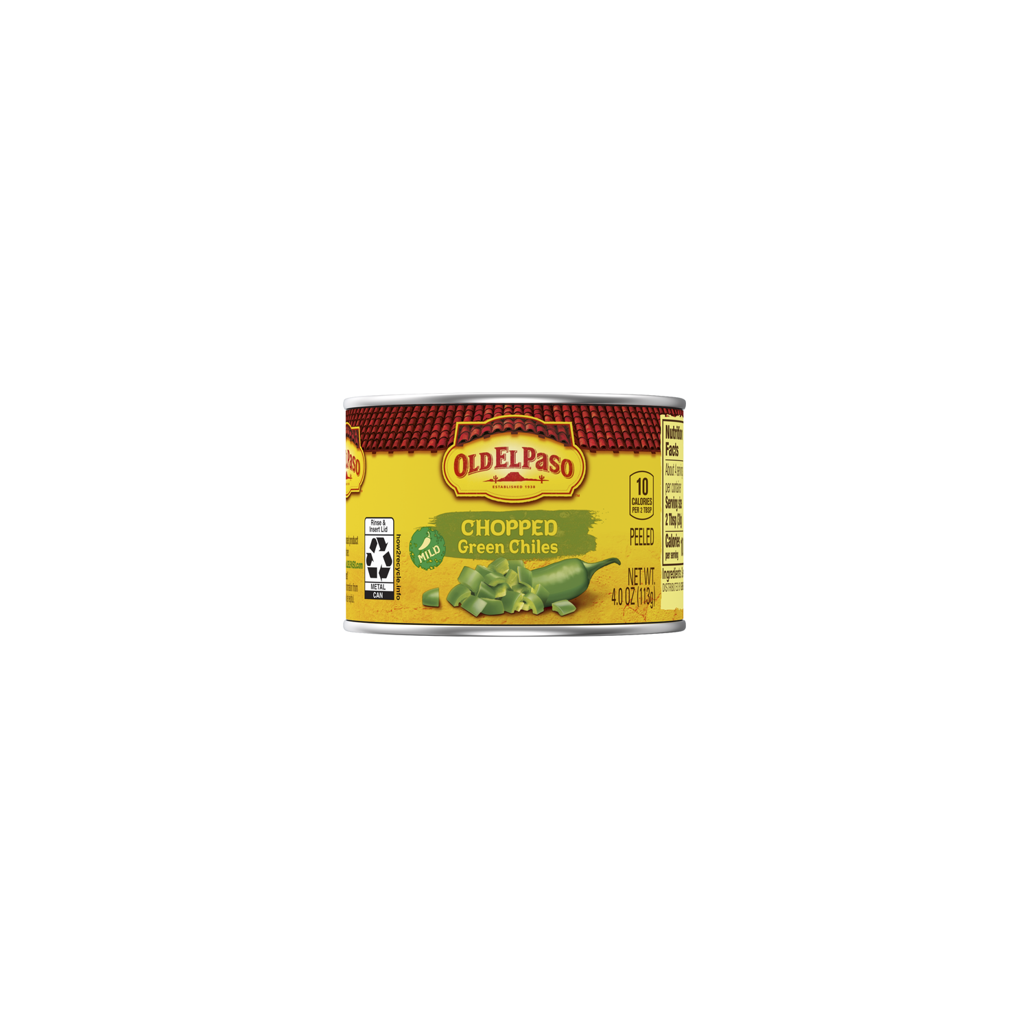 Old El Paso Mild Chopped Green Chiles, Meal Prep - 4 Ounce Image 1 of 2