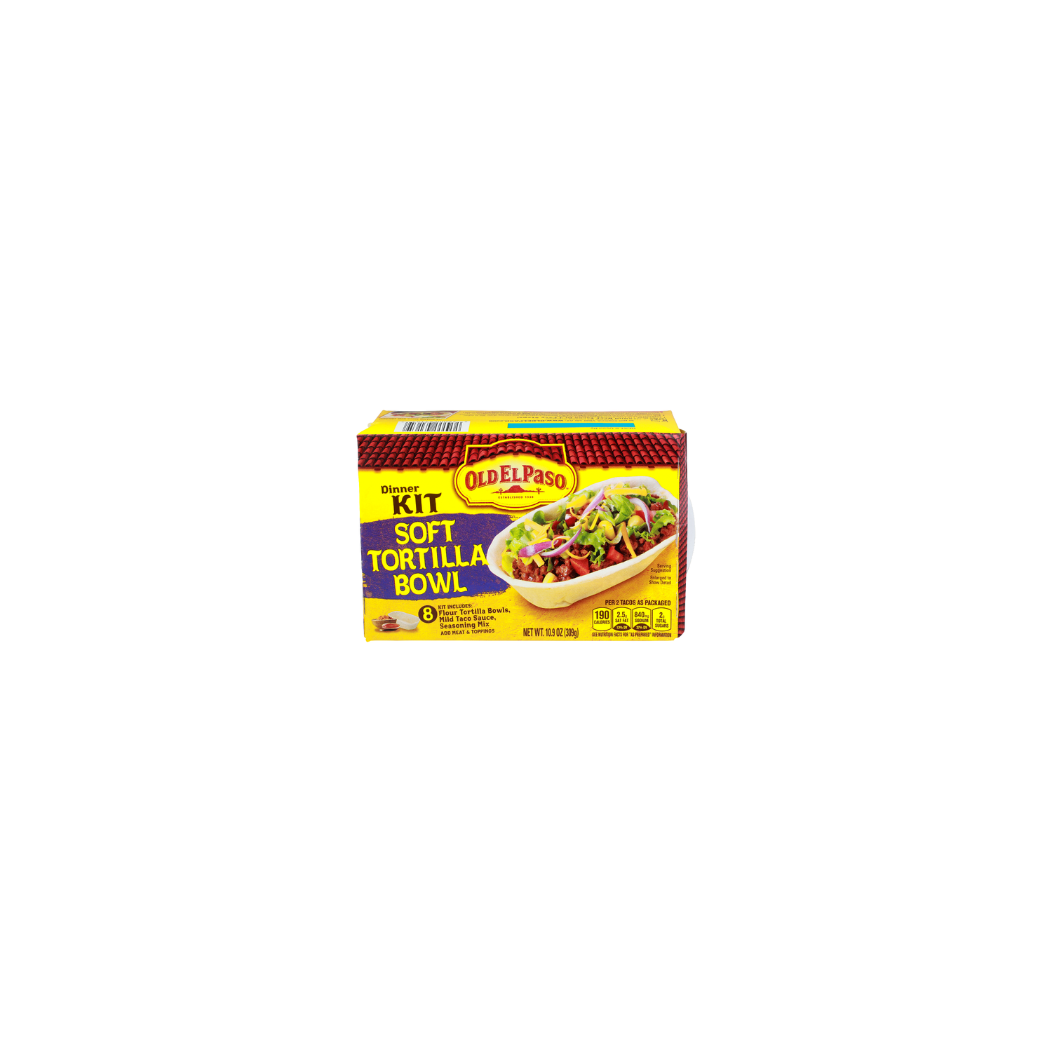 Old El Paso Soft Tortilla Bowl Dinner Kit - 1.363 Ounce - 8 Count Image 1 of 4