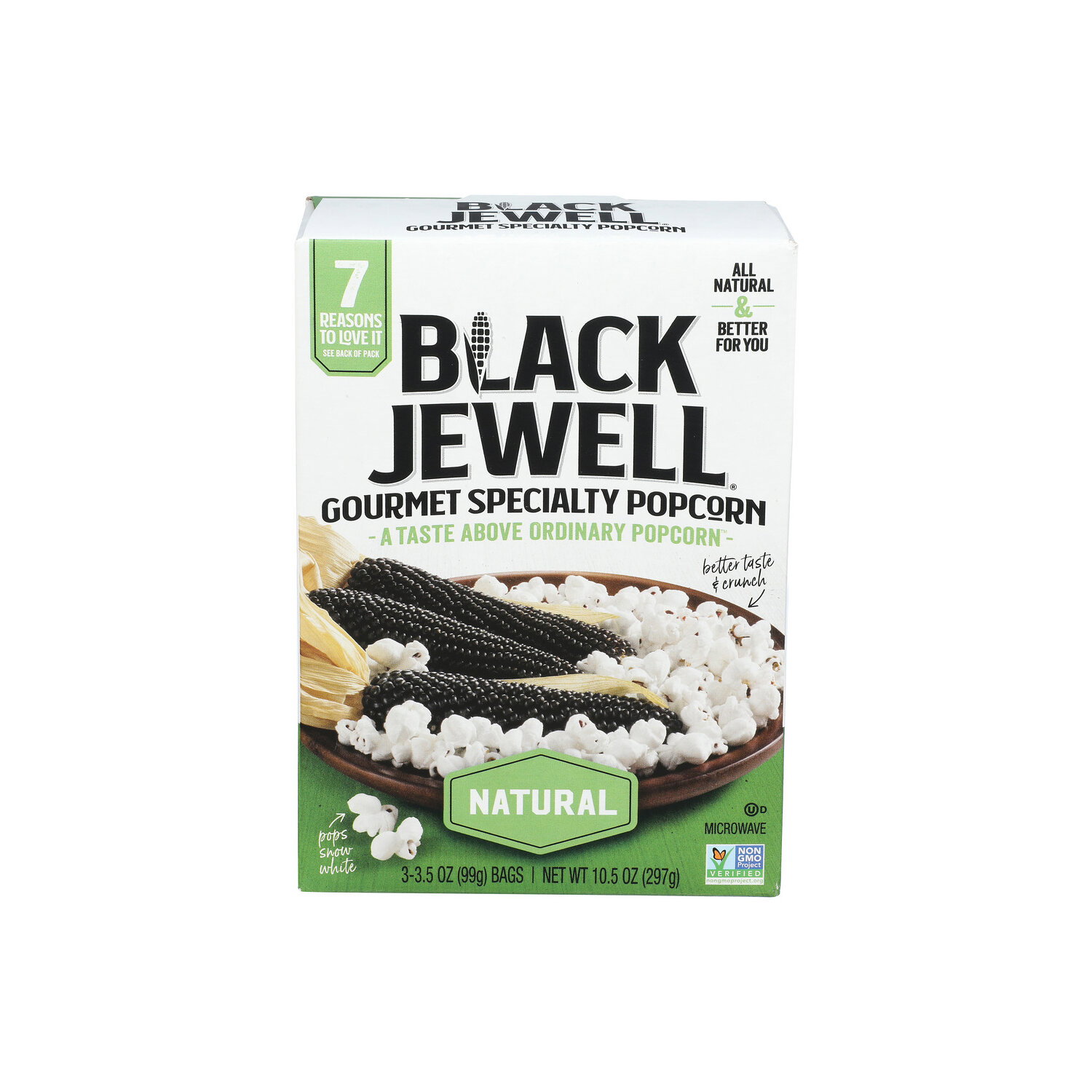 Black Jewell Natural Microwave Popcorn - 3.5 Ounce - 3 Count Image 1 of 4