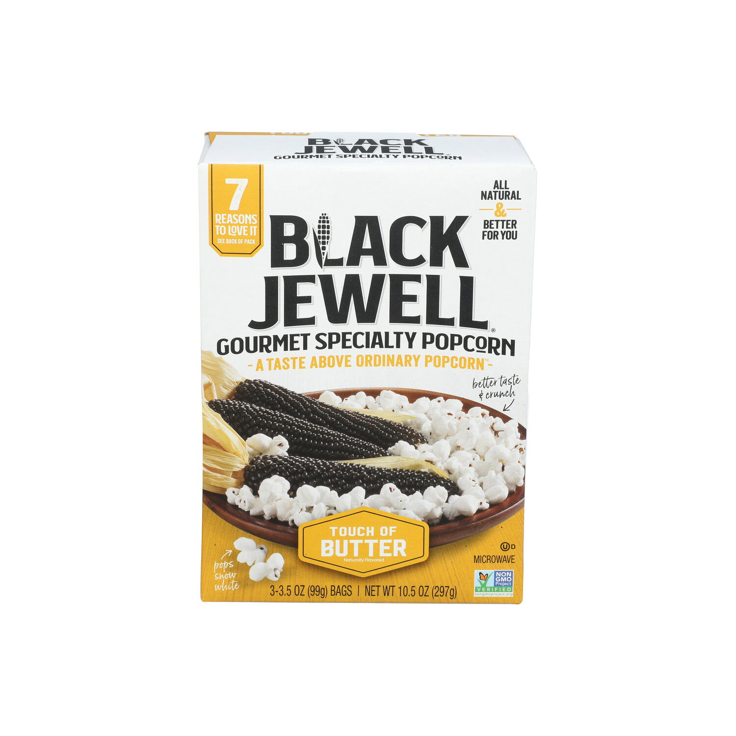 Black Jewell Touch Of Butter Microwave Popcorn - 3.5 Ounce - 3 Count Image 1 of 4