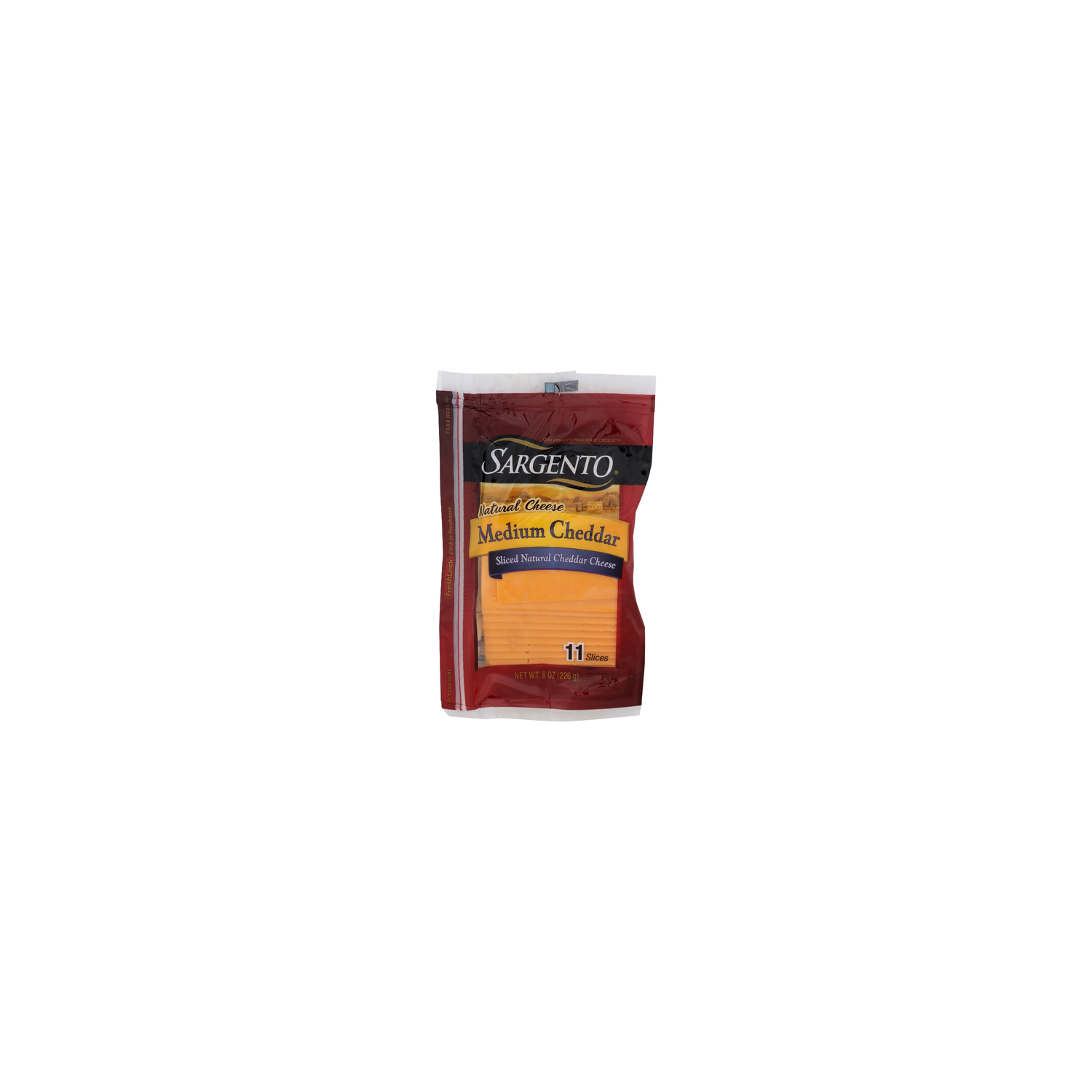 Sargento Medium Cheddar Natural Cheese - 0.727 Ounce - 11 Count Image 1 of 4