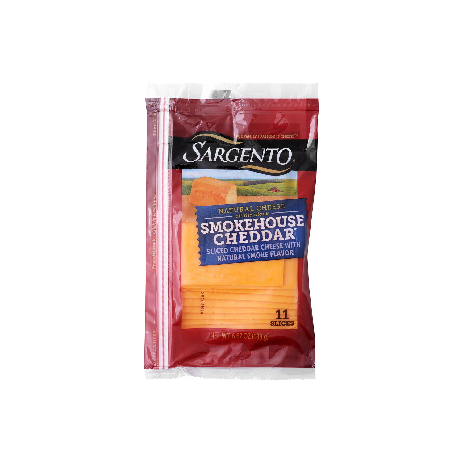 Sargento Sliced Smokehouse Cheddar Cheese - 0.606 Ounce - 11 Count Image 1 of 4