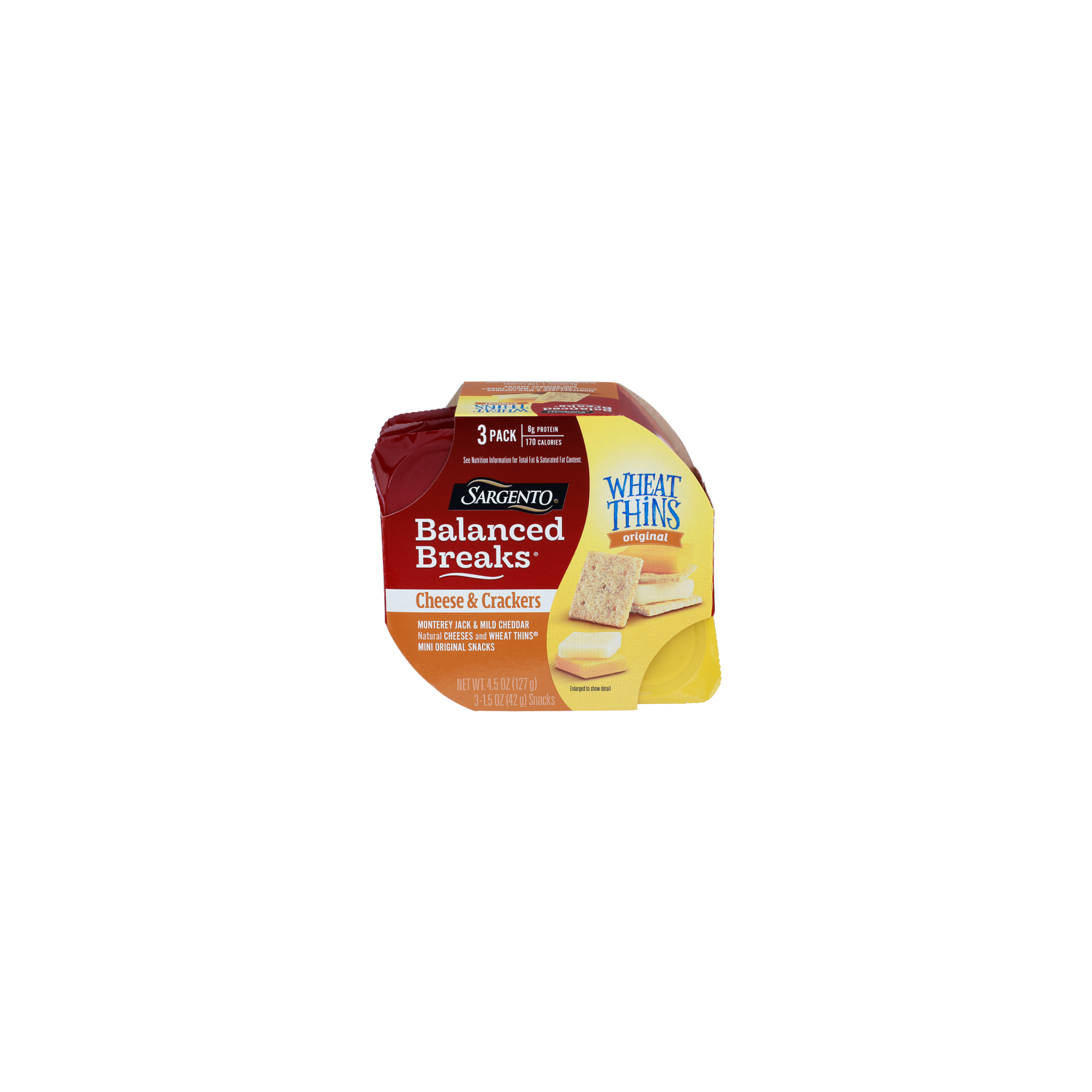 Sargento Balanced Breaks Original Wheat Thins Cheese & Crackers - 1.5 Ounce - 3 Count Image 1 of 4