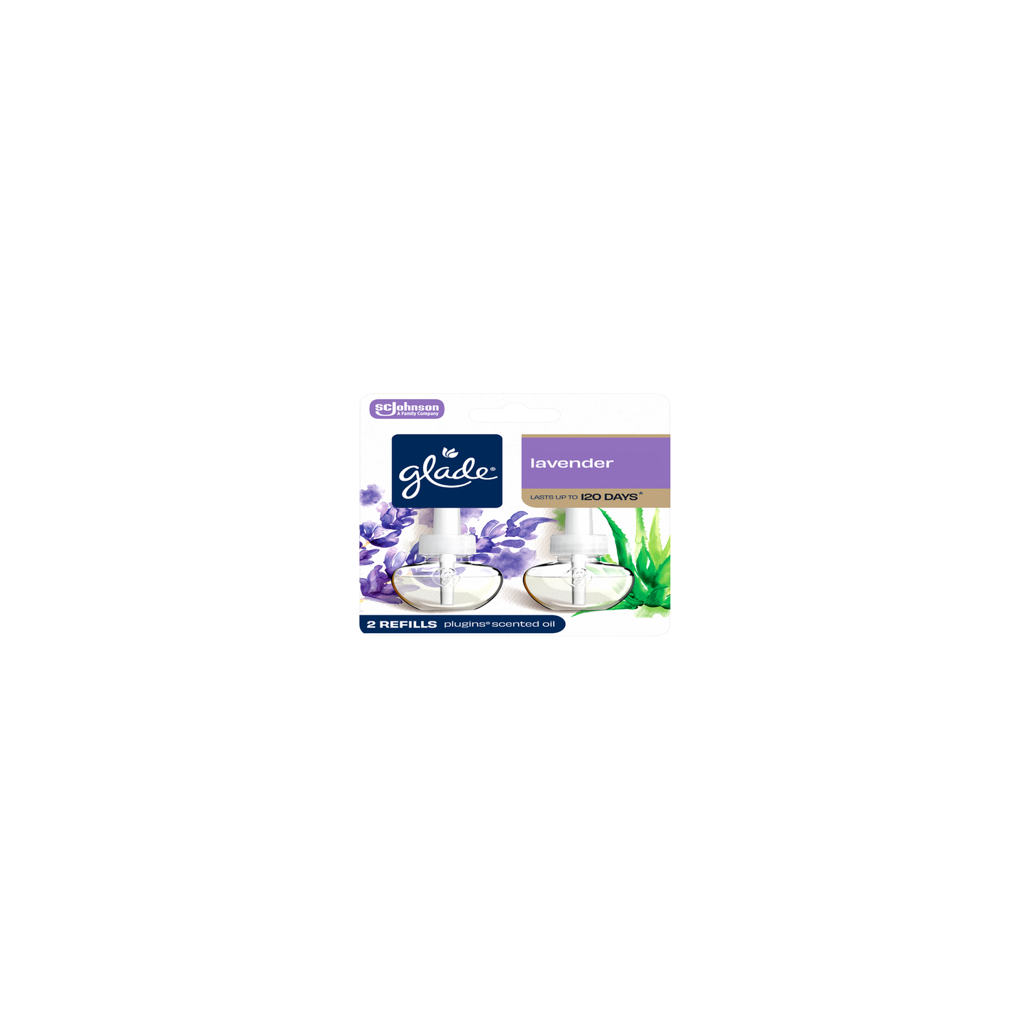 Glade Plugins Scented Oil Refills, Air Freshener, Tranquil Lavender & Aloe - 1.34 Fluid Ounce Image 1 of 2