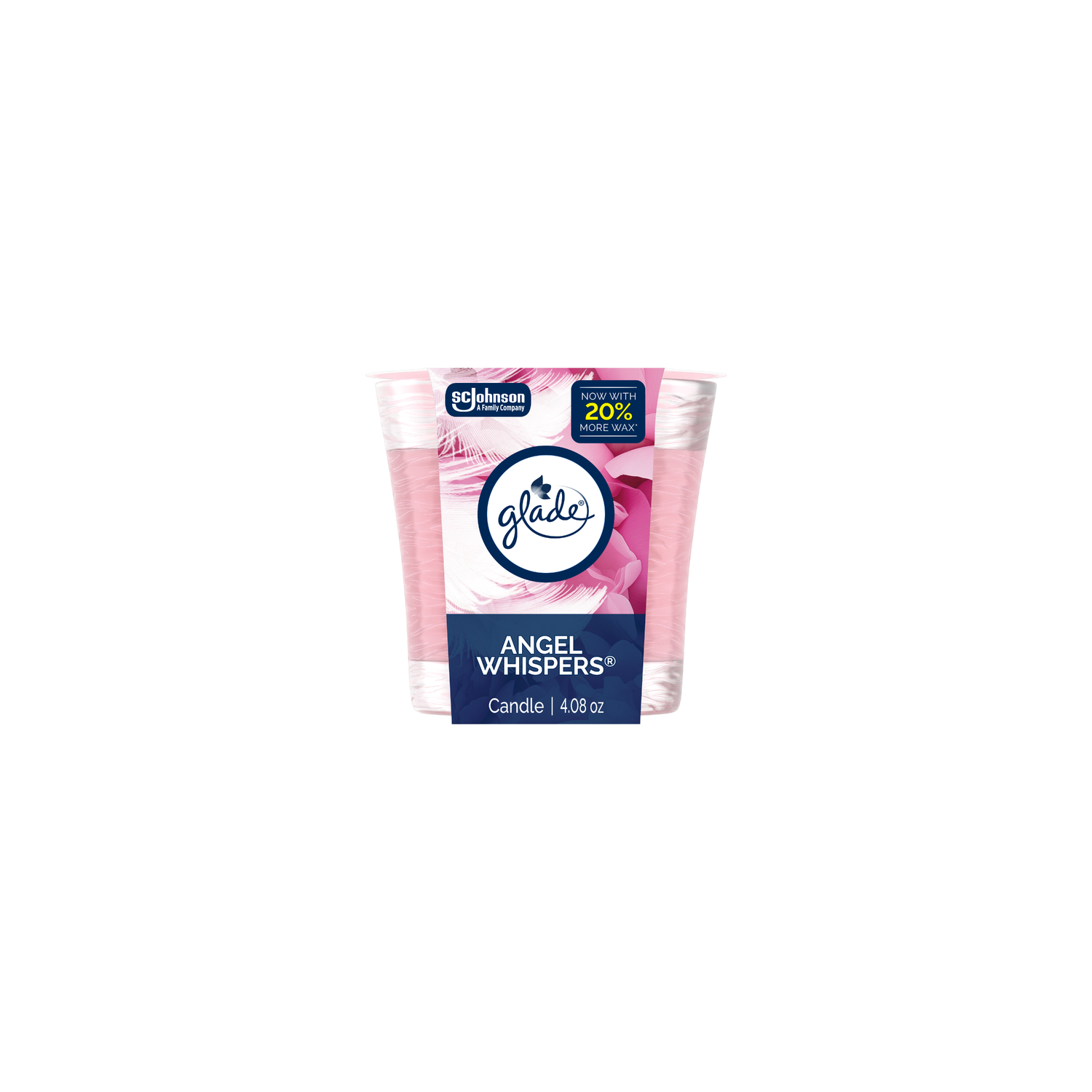 Glade Single Wick Candle Angel Whispers - 4.1 Ounce Image 1 of 2