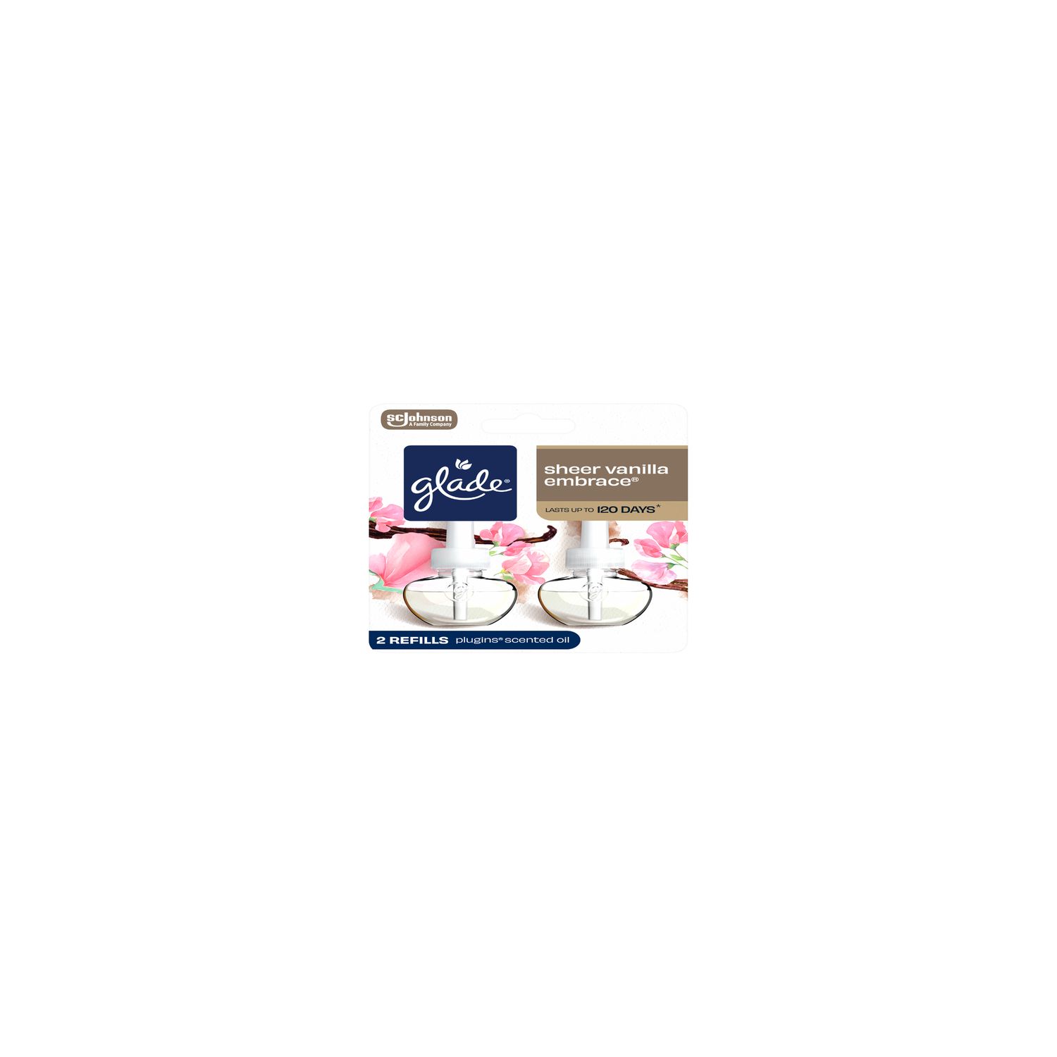 Glade Plugins Scented Oil Refills, Air Freshener, Sheer Vanilla Embrace - 1.34 Fluid Ounce Image 1 of 2