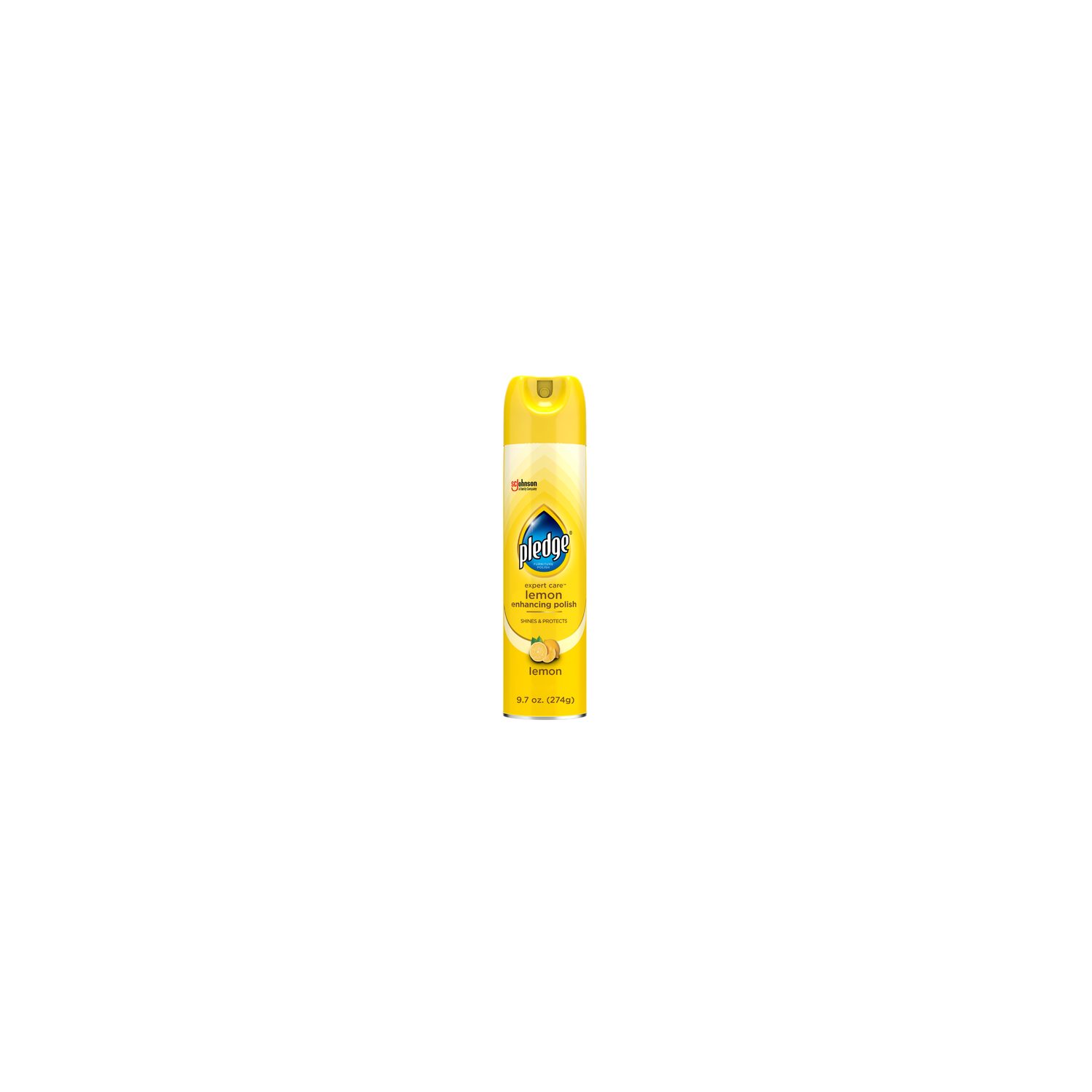 Pledge Expert Care Enhancing Polish Aerosol, Lemon Scent, Shines & Protects - 9.7 Ounce Image 1 of 2