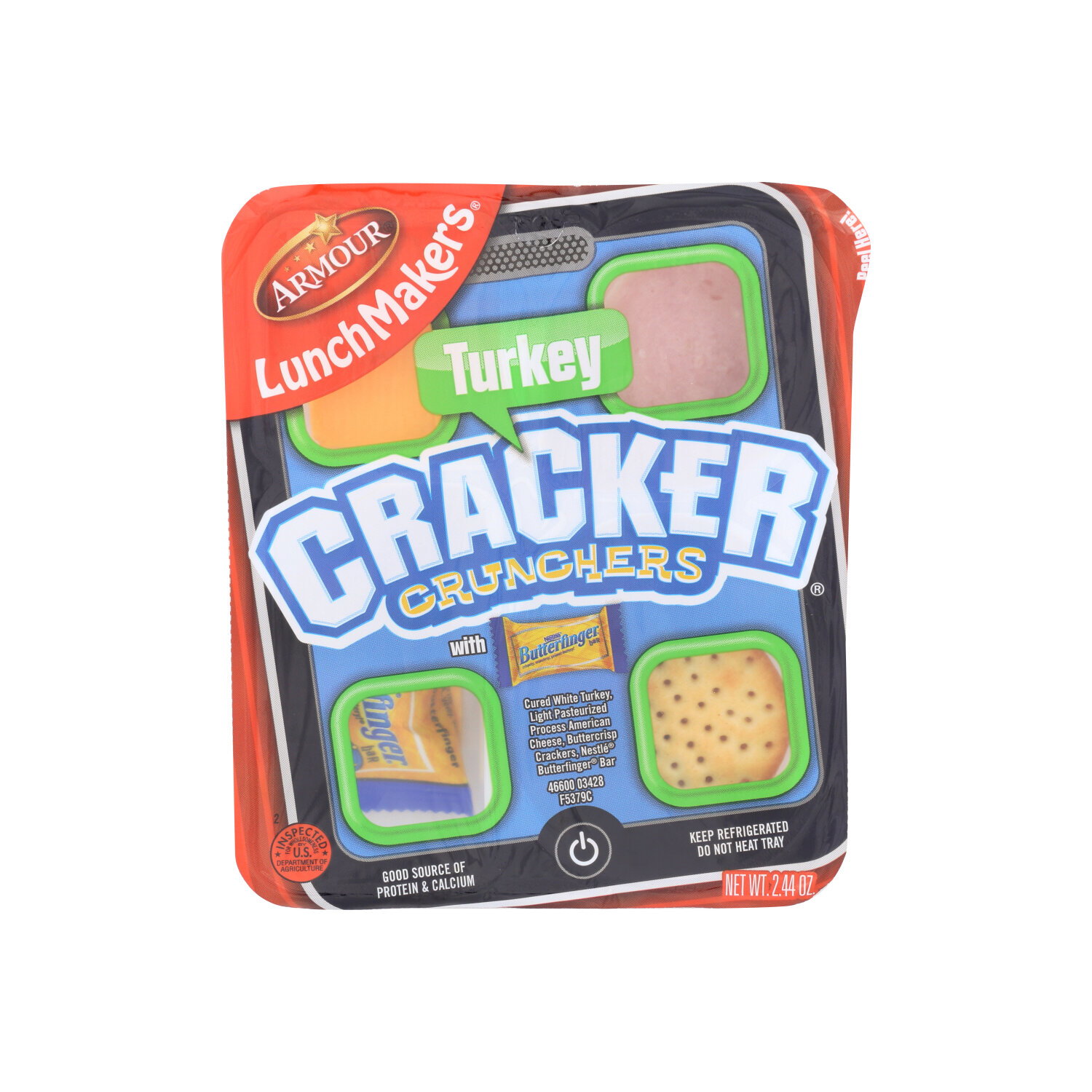 Armour Lunchmakers Turkey Cracker Crunchers With Butterfinger - 2.44 Ounce Image 1 of 2