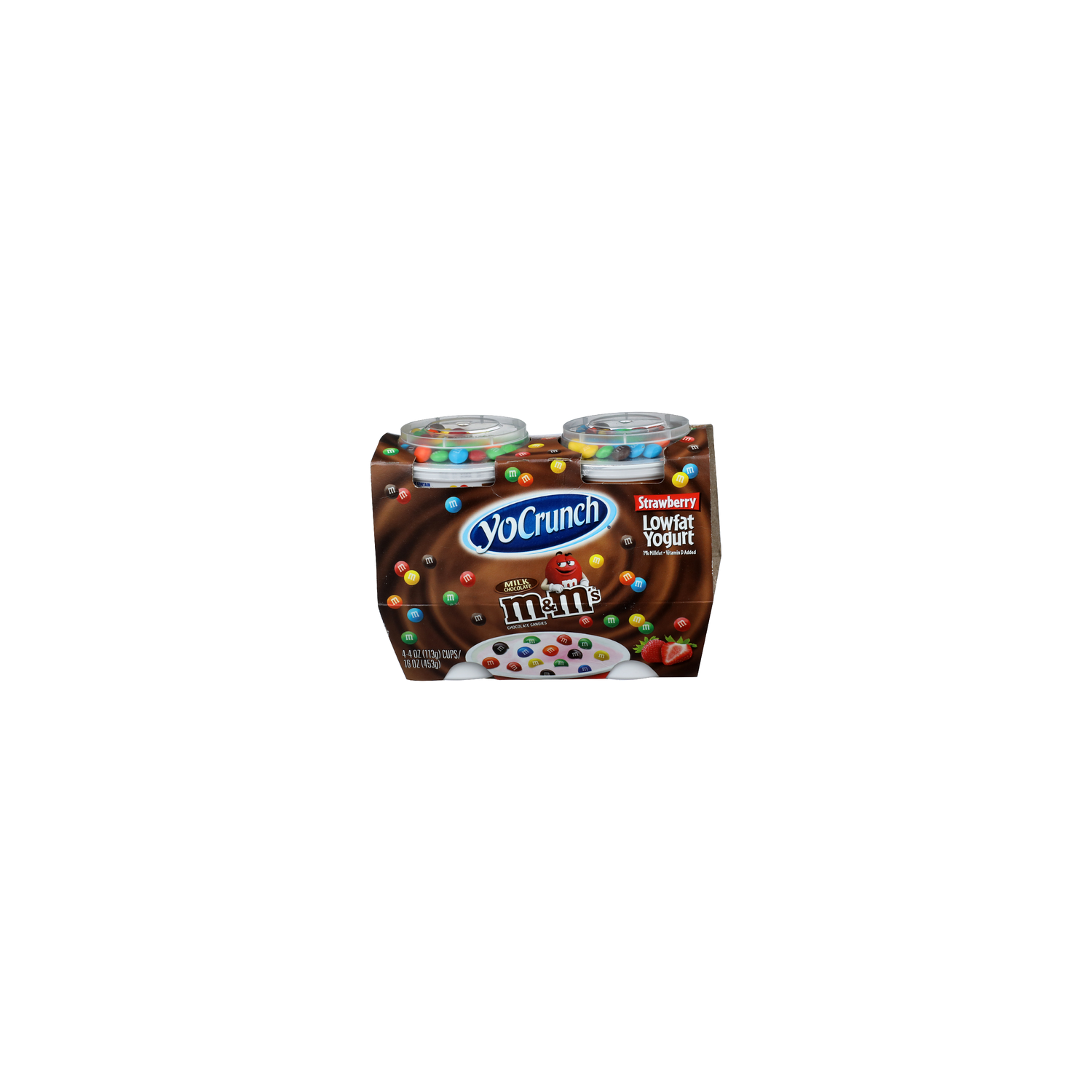 Yocrunch Strawberry Lowfat Yogurt - 4 Ounce - 4 Count Image 1 of 4