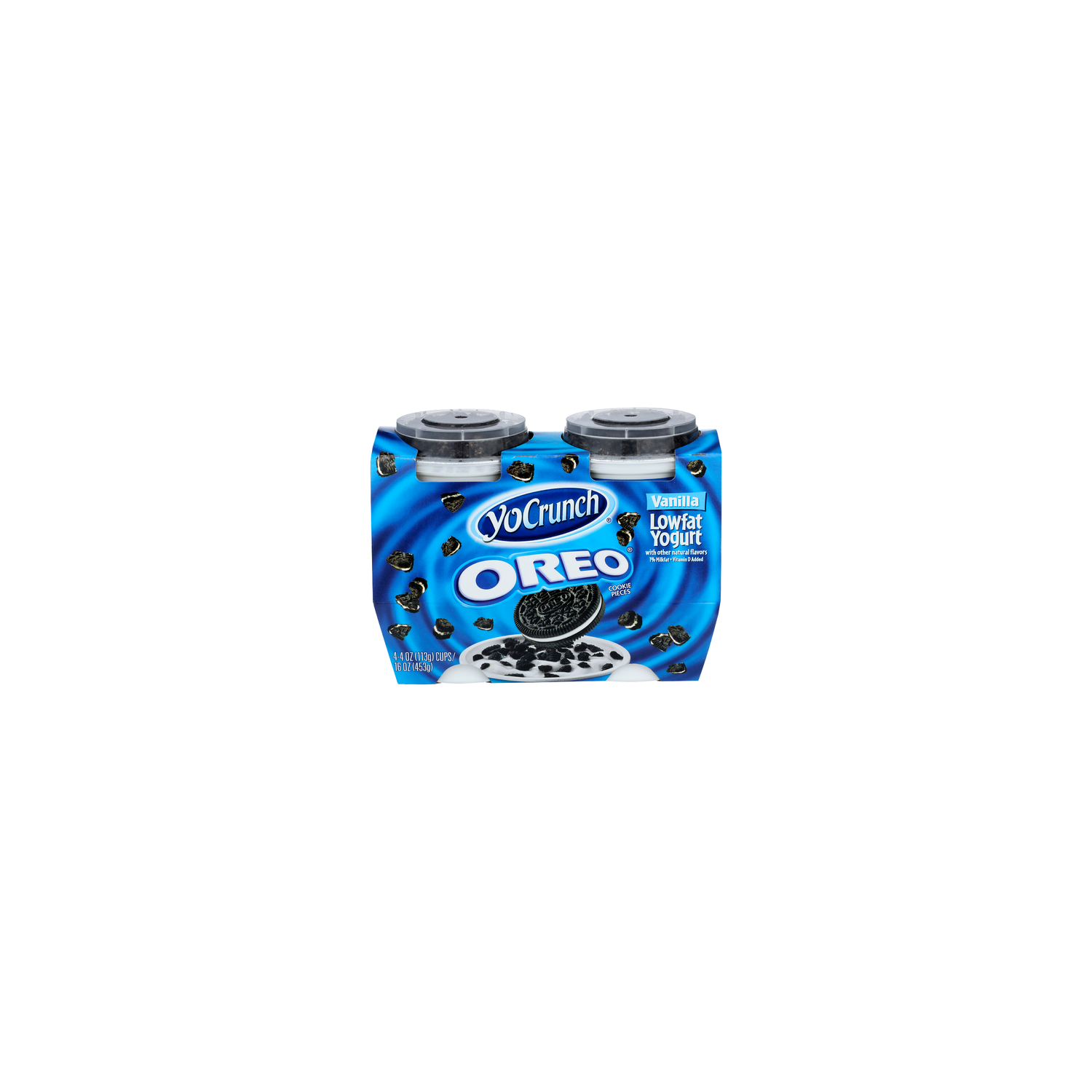 Yocrunch Vanilla Lowfat Yogurt Oreo Cookie Pieces - 4 Ounce - 4 Count Image 1 of 4