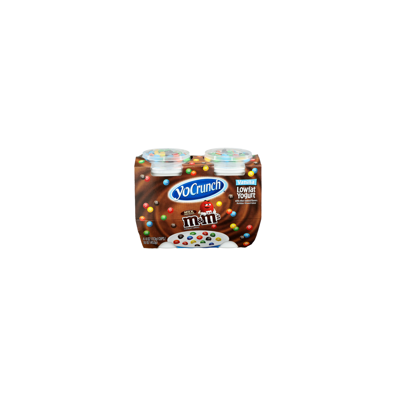 Yocrunch Vanilla With M&ms Lowfat Yogurt - 4 Ounce - 4 Count Image 1 of 4