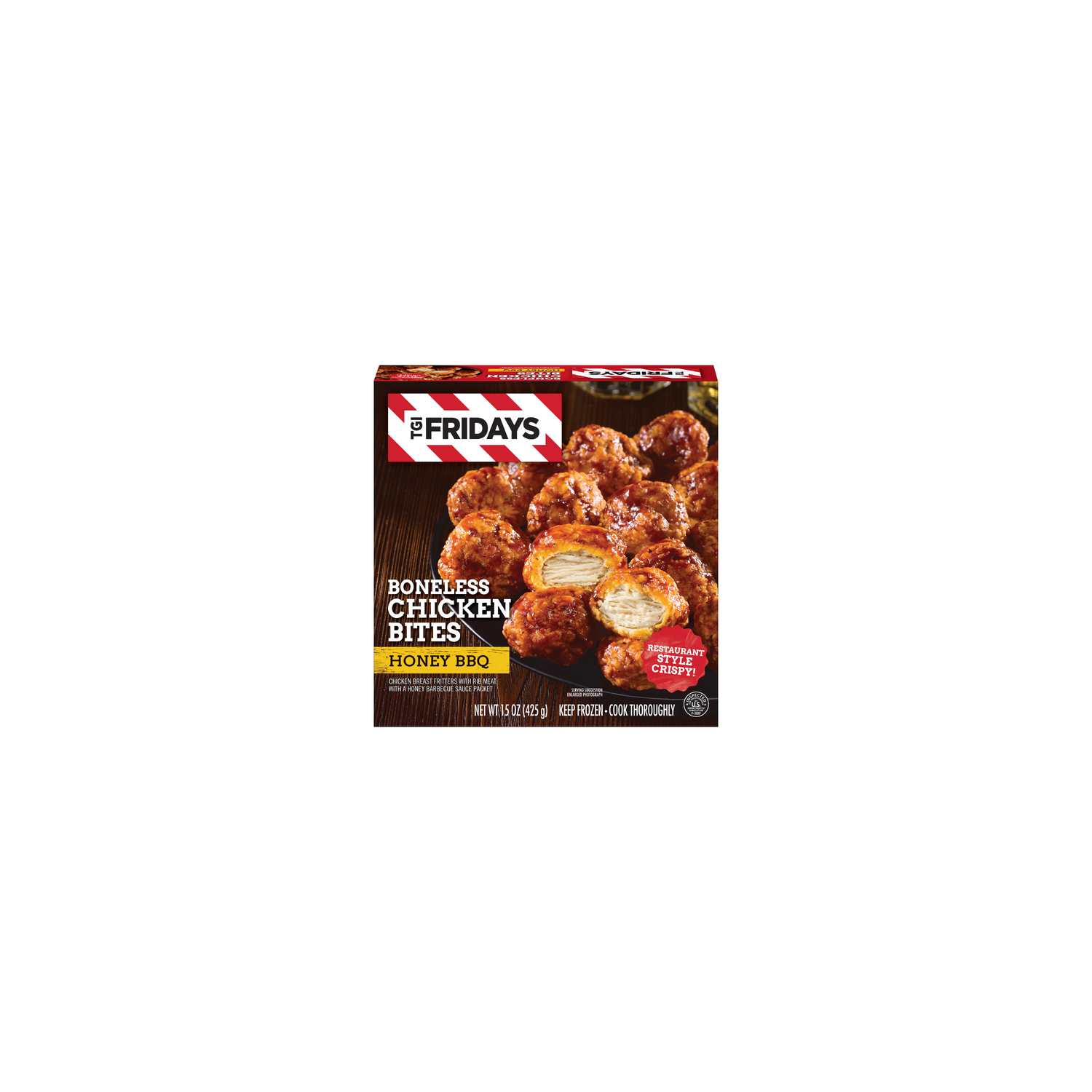 Tgif Tgi Fridays Honey BBQ Boneless Chicken Bites Frozen Snacks, Box - 15 Ounce Image 1 of 2