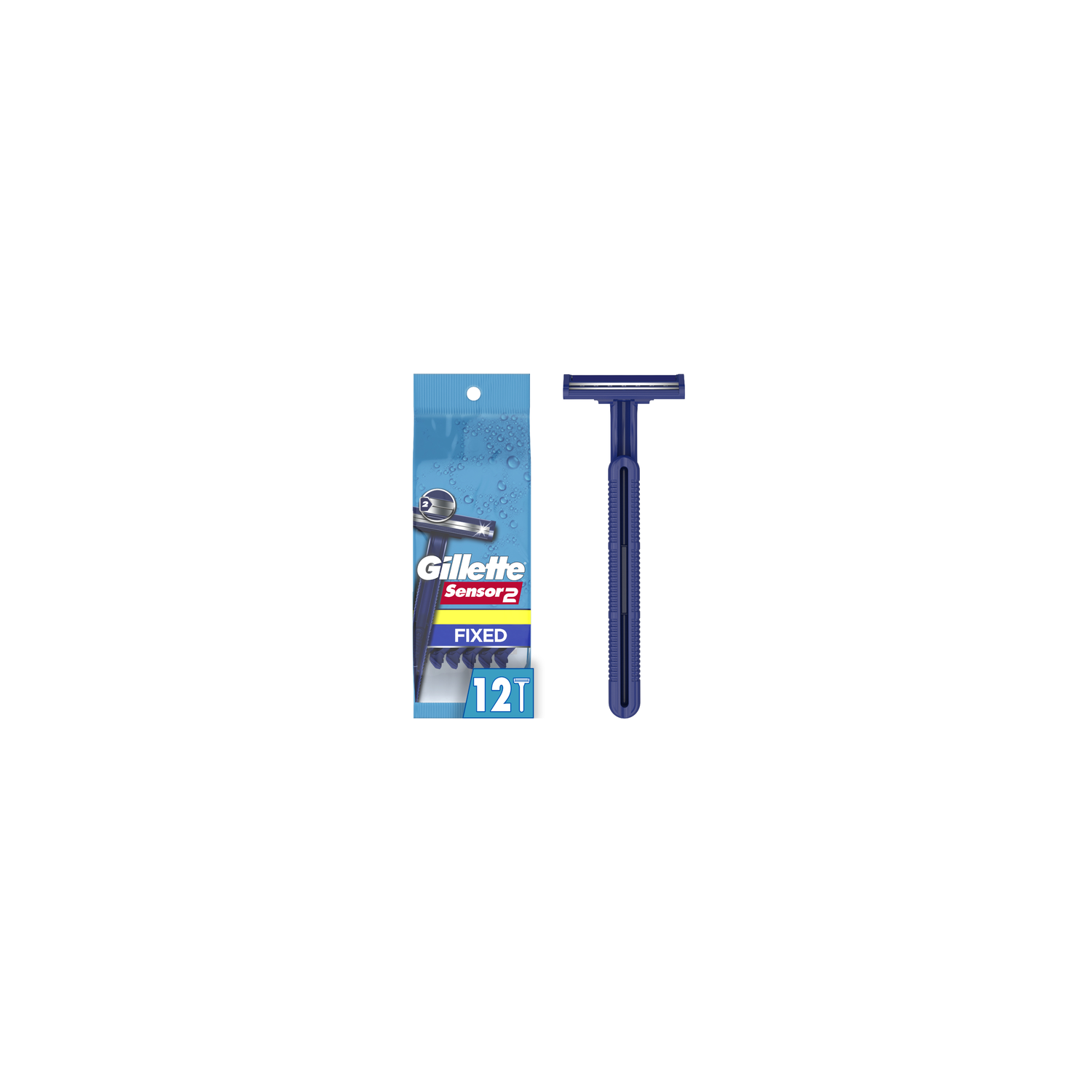 Gillette Sensor 2 Fixed Disposable Razors - 12 Count Image 1 of 2