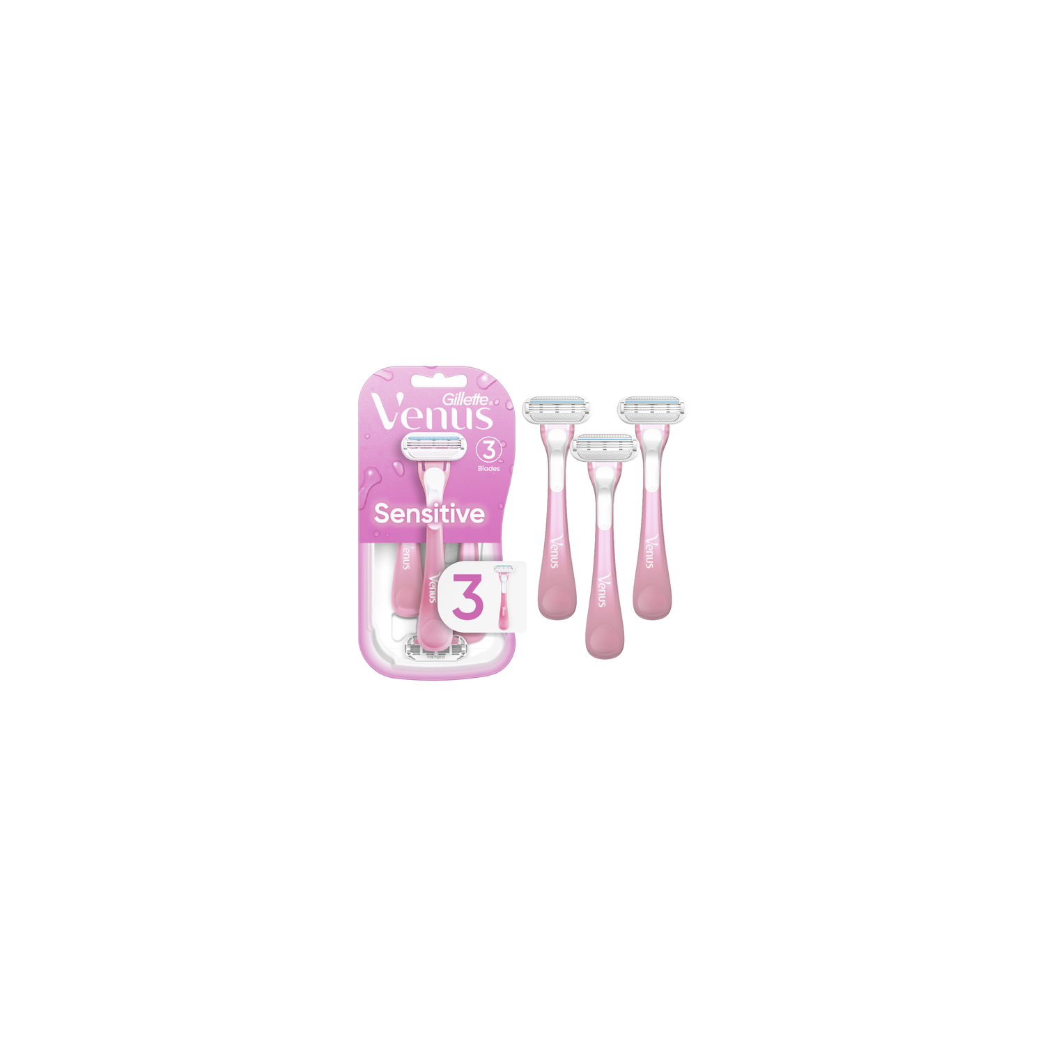 Gillette Venus Razors - 3 Count Image 1 of 2
