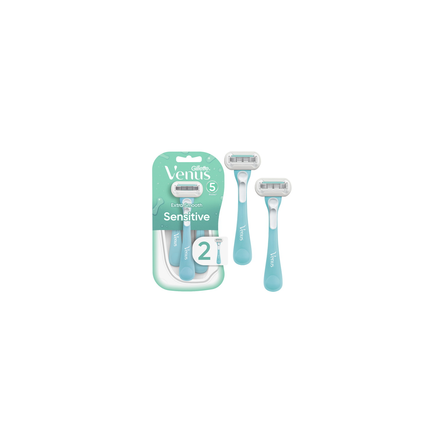 Gillette Venus Skin Elixir 5 Sensitive Razors - 2 Count Image 1 of 2