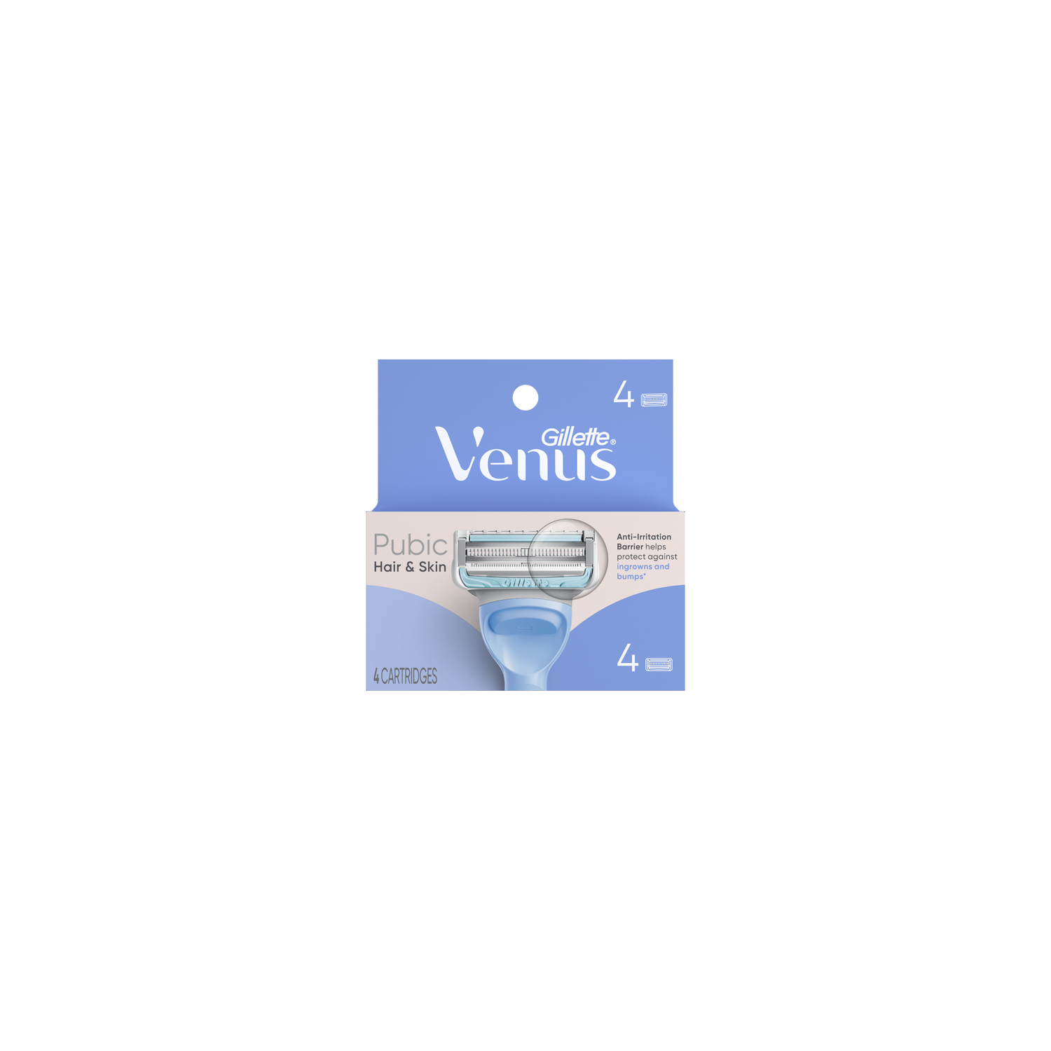 Venus Gillette For Pubic Hair & Skin, Intimate Razor Women - 0.06 Pound
