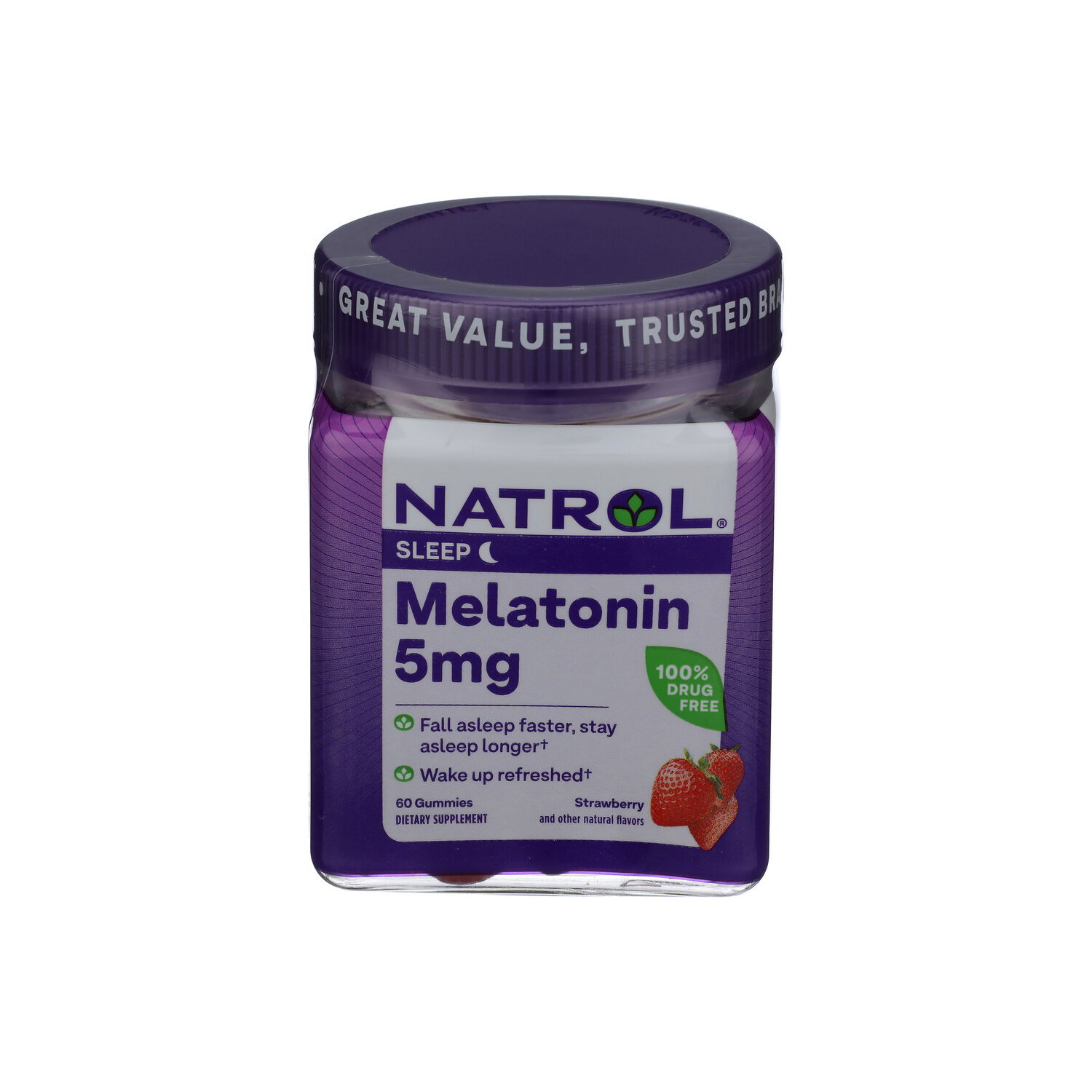 Natrol Strawberry Gummies Melatonin - 60 Count - Brookshire's