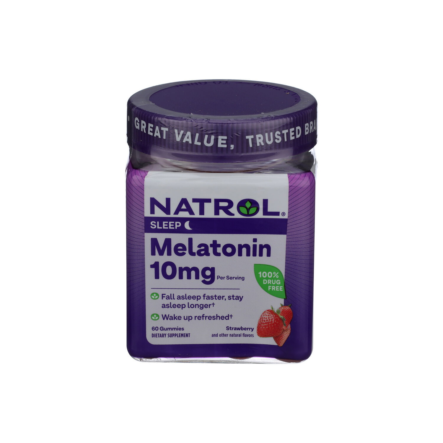 Natrol Strawberry Gummies Melatonin - 60 Count Image 1 of 2