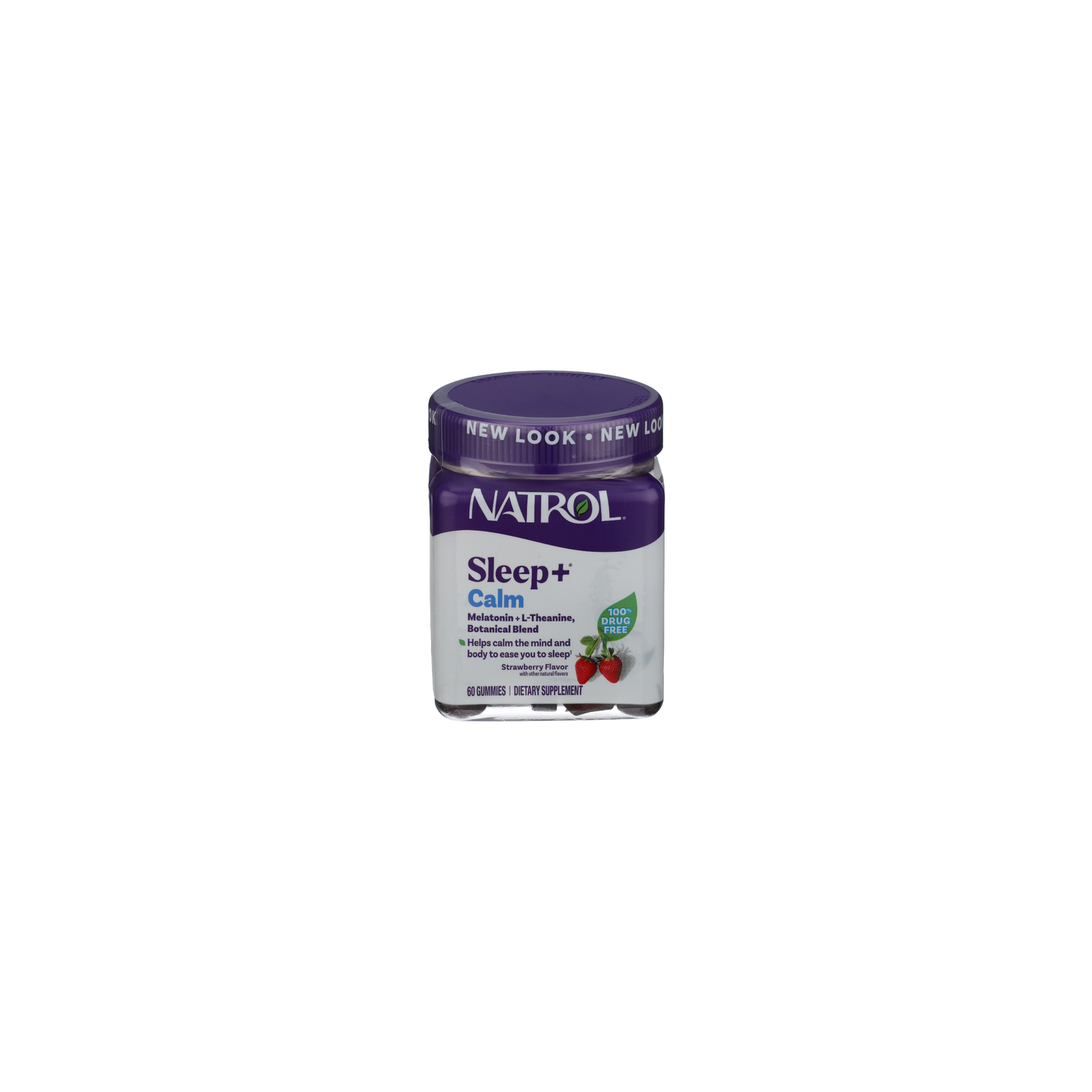 Natrol Strawberry Gummy Sleep + Calm - 60 Count Image 1 of 2