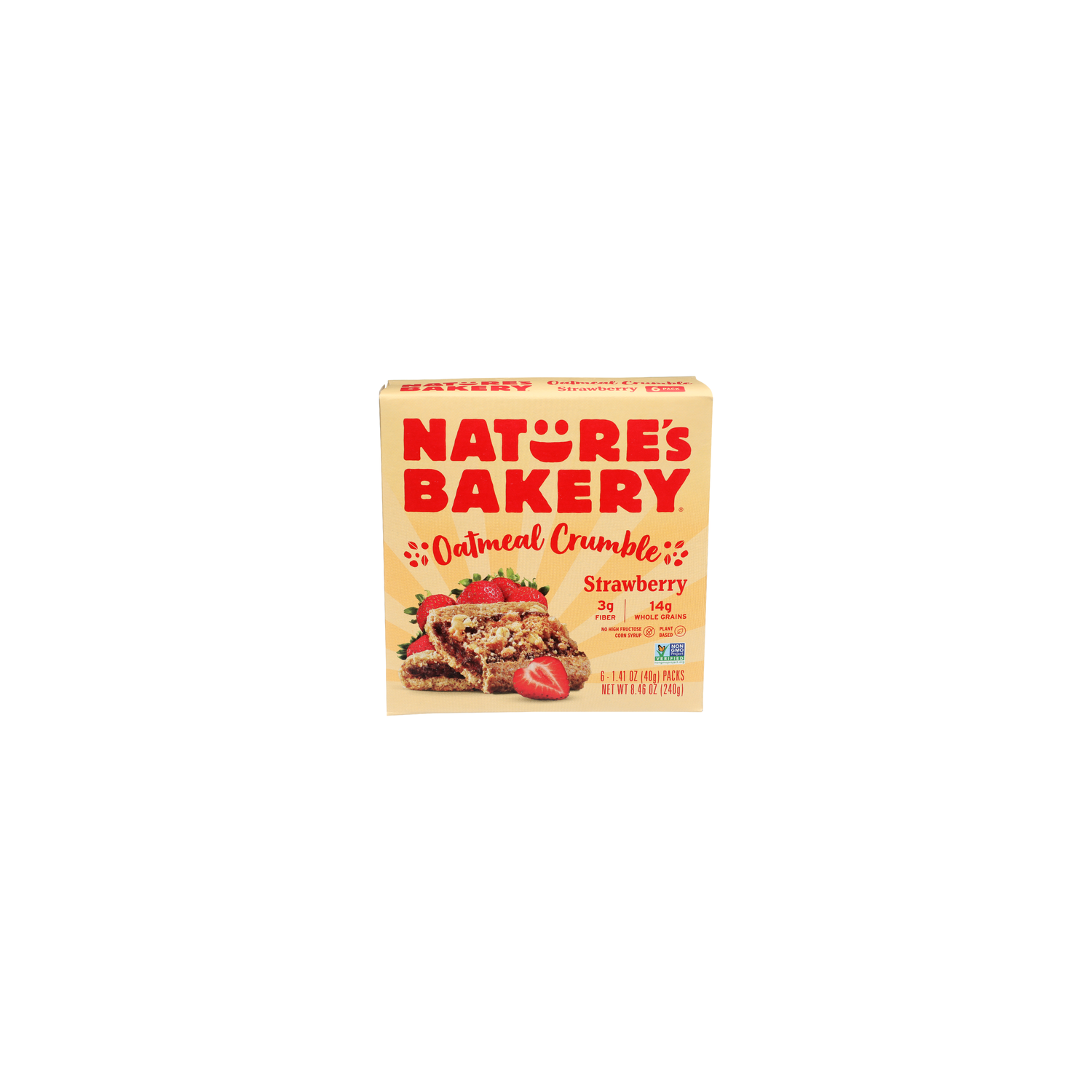 NATURE's Bakery Strawberry Oatmeal Crumble Bar - 1.41 Ounce - 6 Count Image 1 of 2